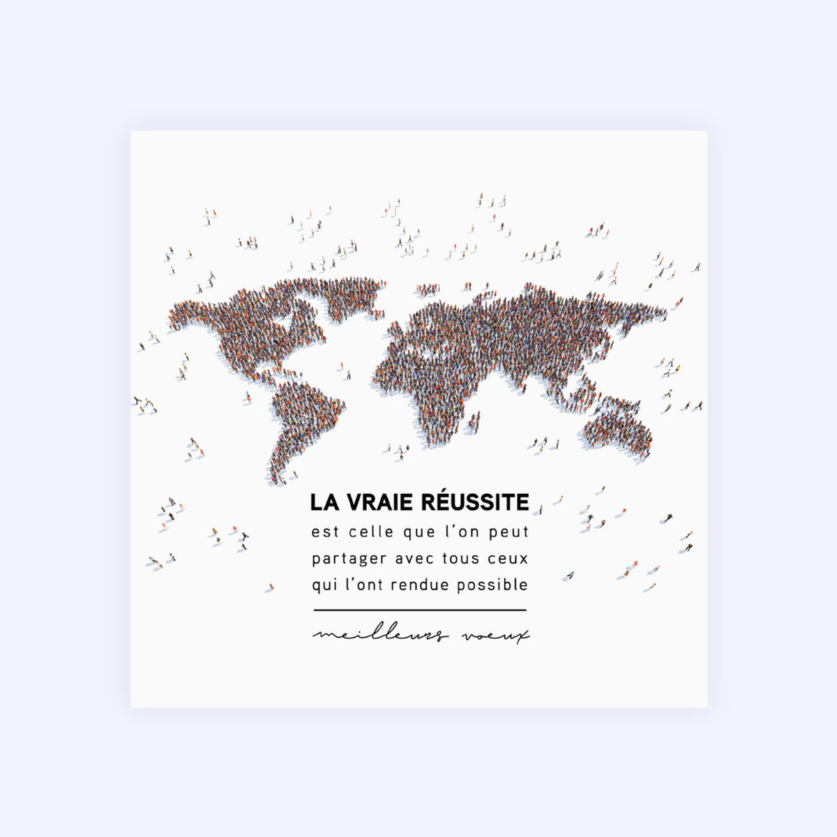 La Vraie Réussite | Vœux professionnels • Carte de voeux photo N° 1