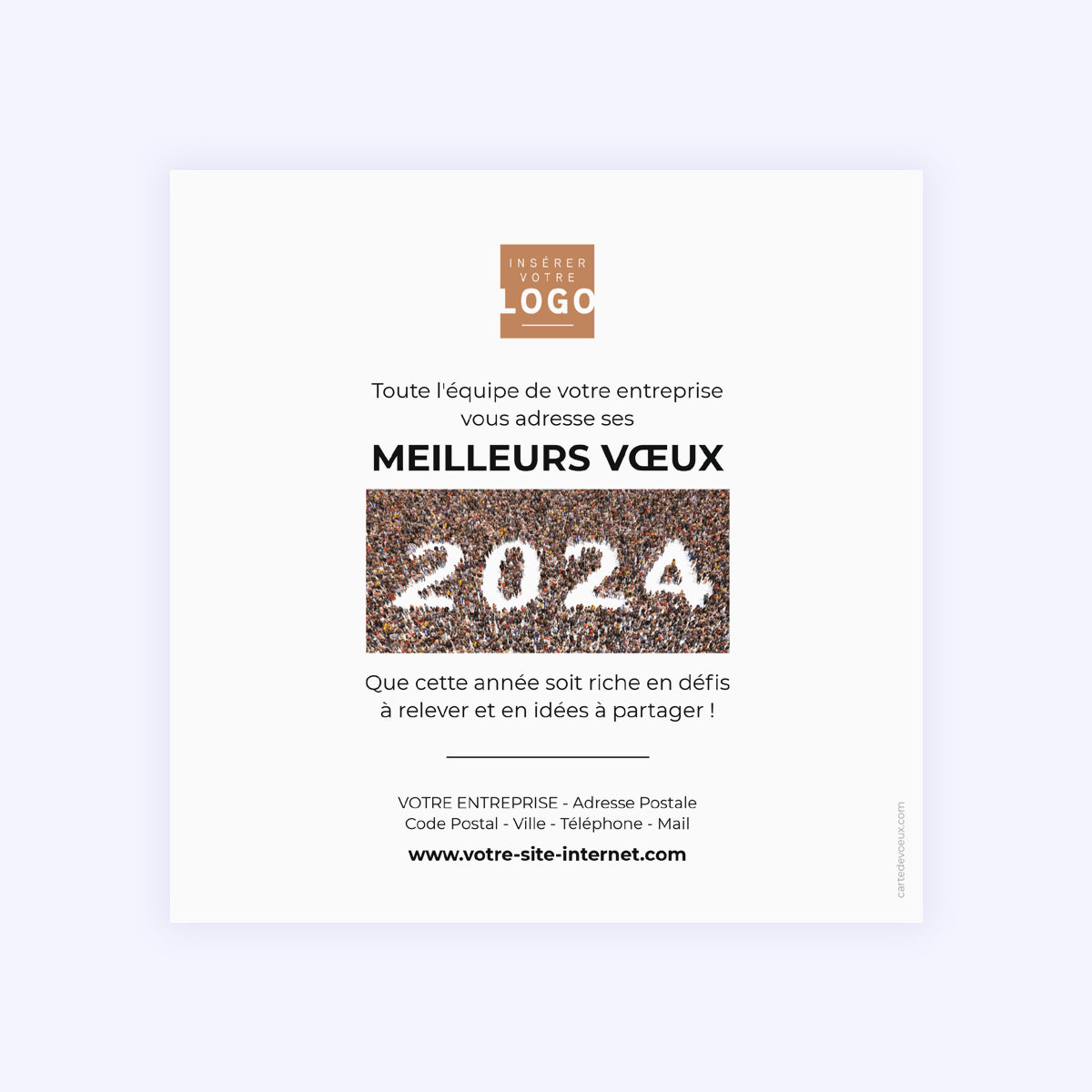 La Vraie Réussite | Vœux professionnels • Carte de voeux photo N° 2