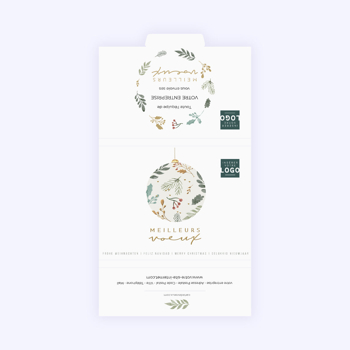 Boule Végétale | Vœux professionnels • Carte chocolats photo N° 3