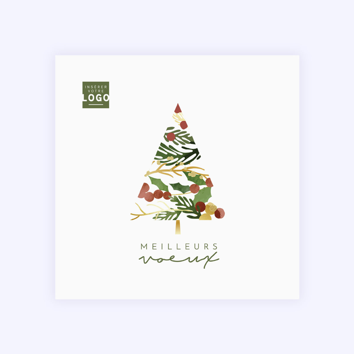 Minimalist tree | Vœux professionnels • Carte de voeux photo N° 1
