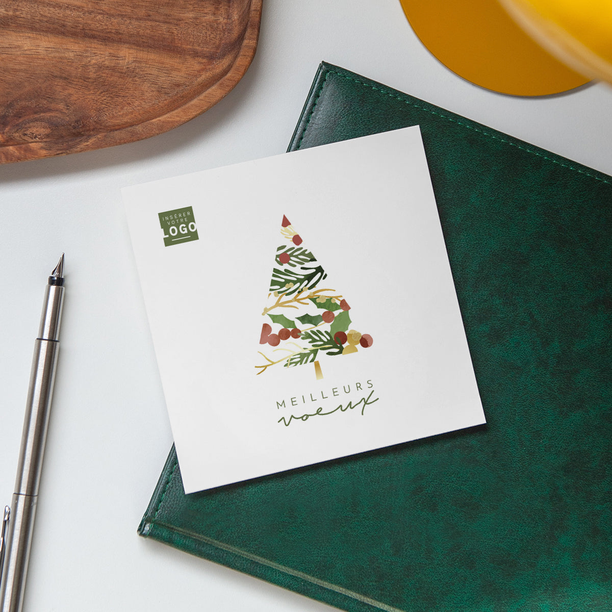Minimalist tree | Vœux professionnels • Carte de voeux photo N° 4