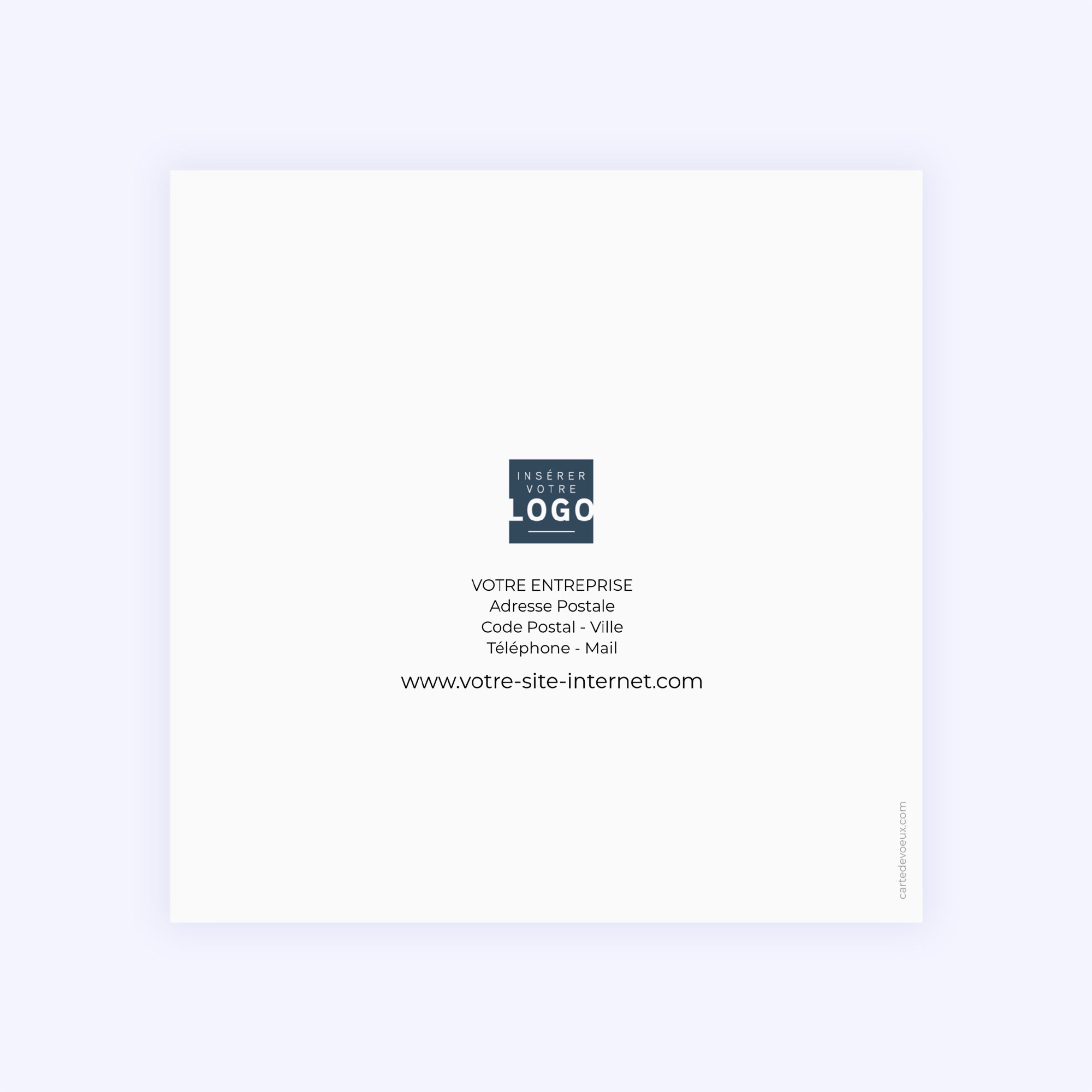 Pop Style | Vœux professionnels • Carte de voeux • Carré double photo N° 3