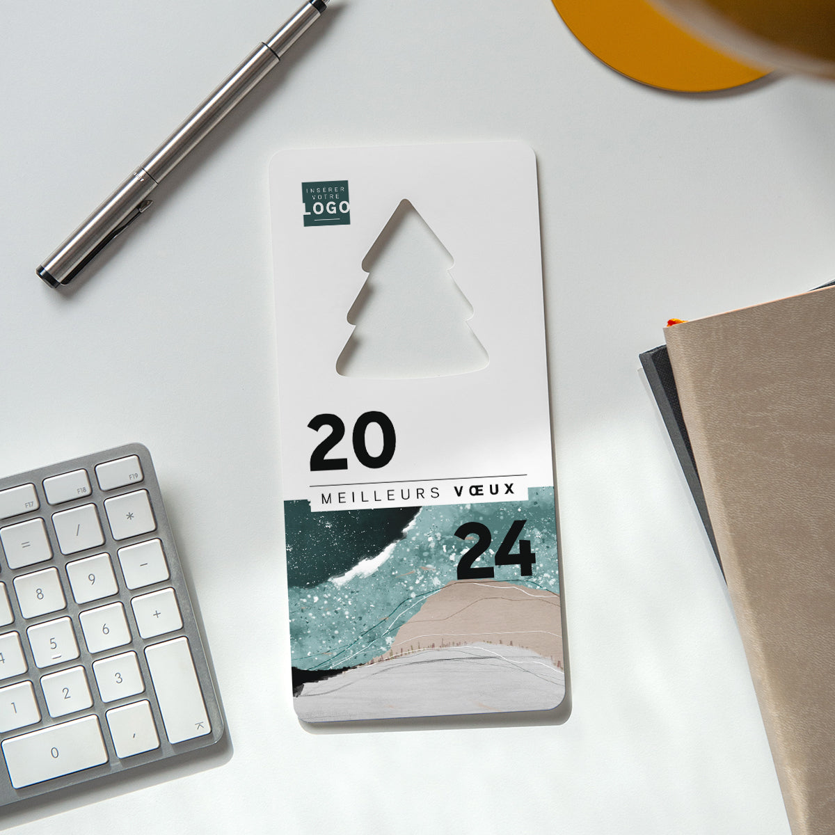 Marbre texturé | Vœux professionnels • Carte de voeux photo N° 4
