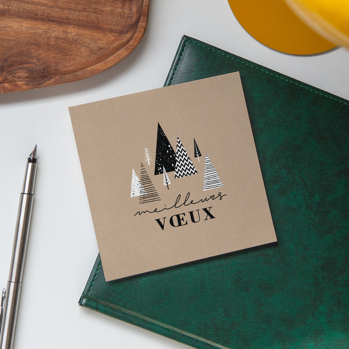 Fir Forest | Vœux professionnels • Carte de voeux • Carré photo N° 4