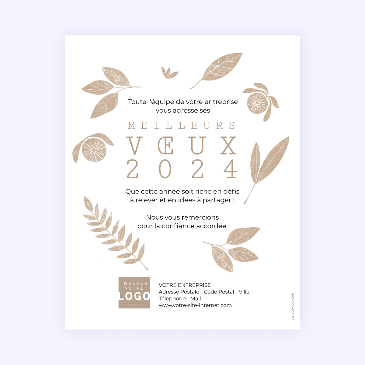 Oeuvrons pour la Nature | Vœux professionnels • Carte virtuelle • eCard Image photo N° 1