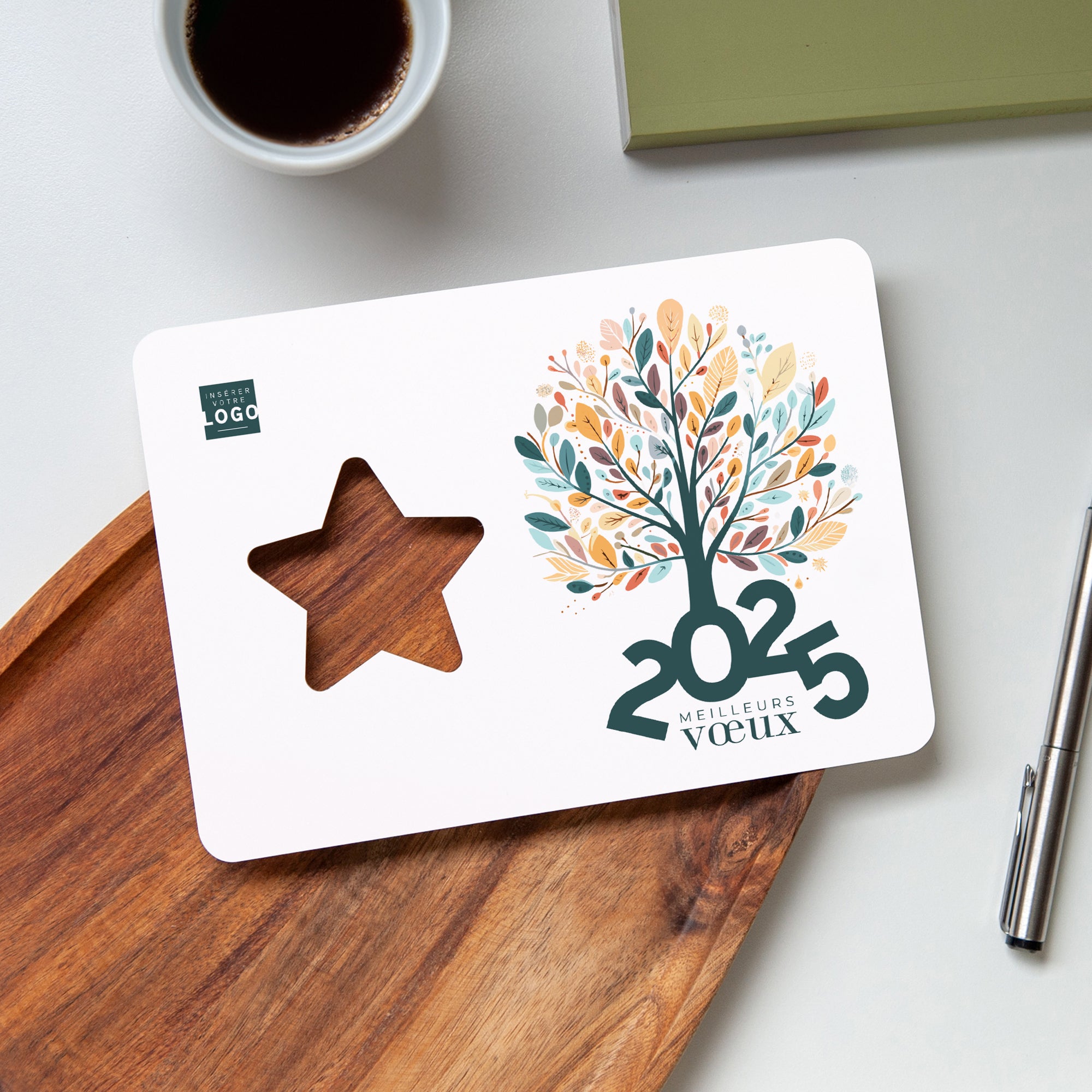 Les racines de l'arbre | Vœux professionnels • Carte de voeux • Horizontal étoile photo N° 4