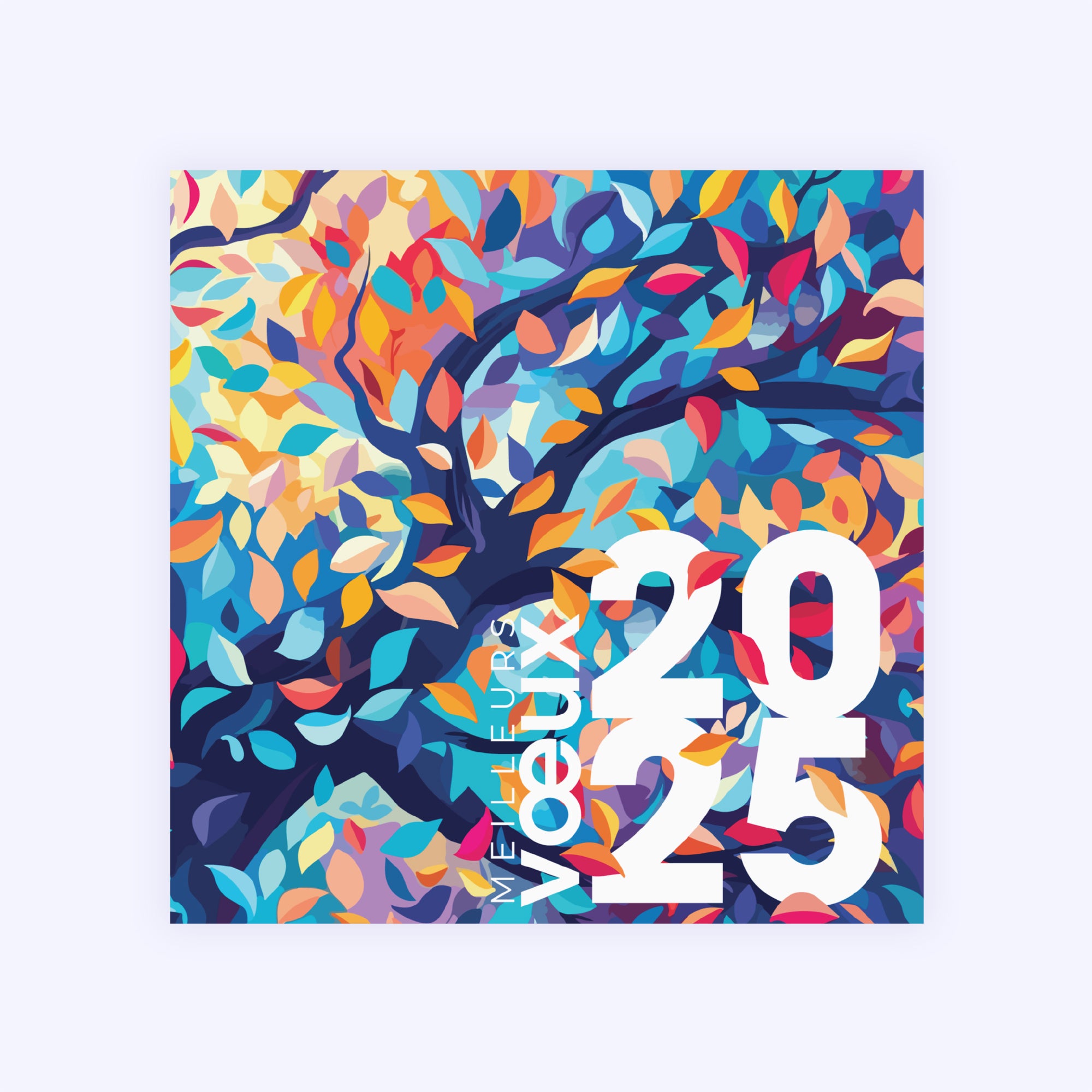 Envolée colorée | Vœux professionnels • Carte de voeux • Carré photo N° 1