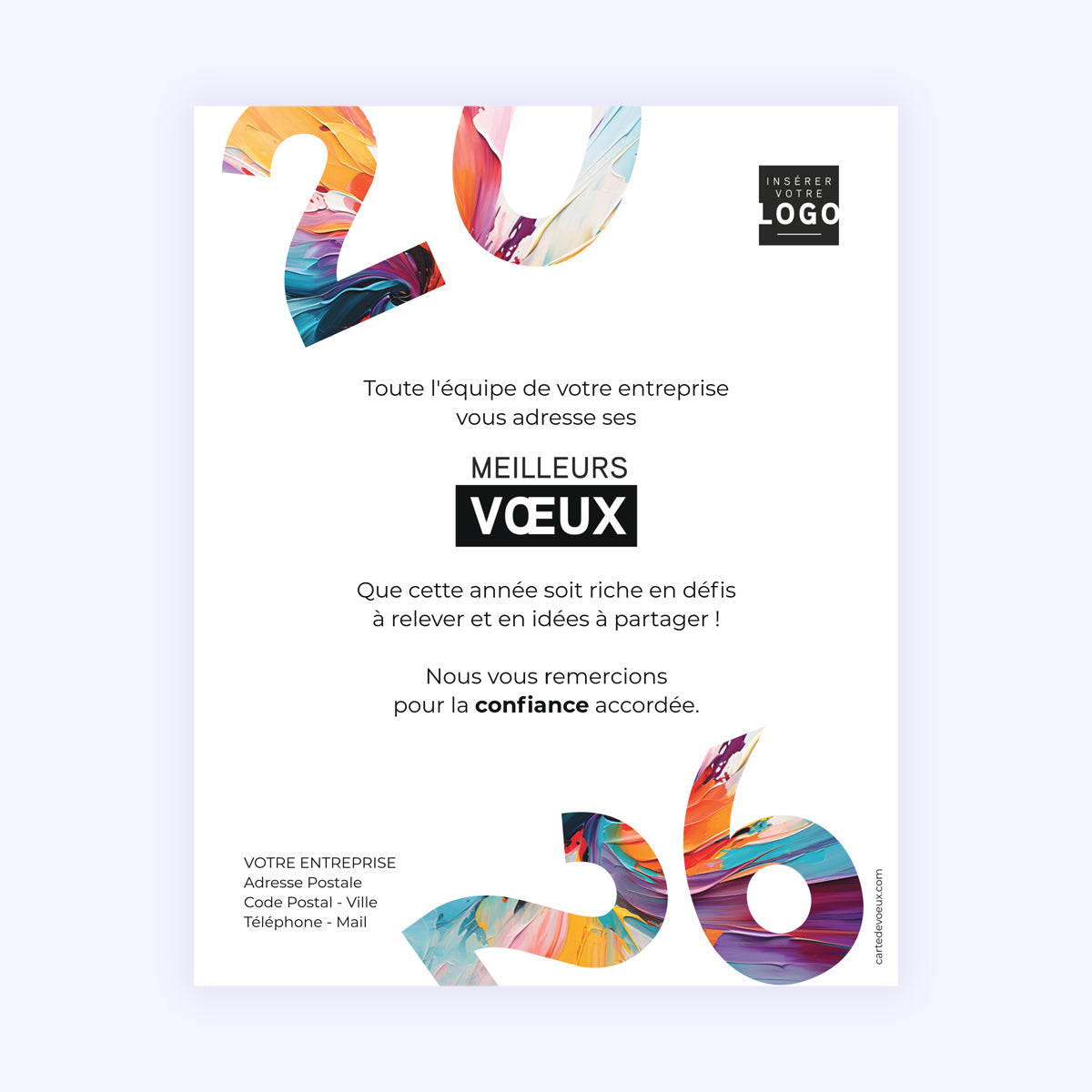 Projections colorées | Vœux professionnels • Carte virtuelle • eCard Image photo N° 1