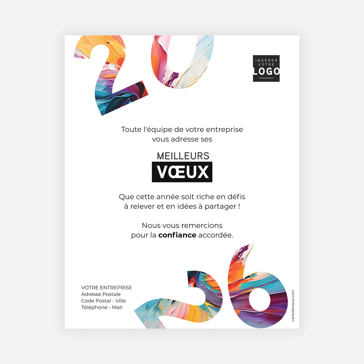Projections colorées | Vœux professionnels • Carte virtuelle • eCard Image photo N° 1