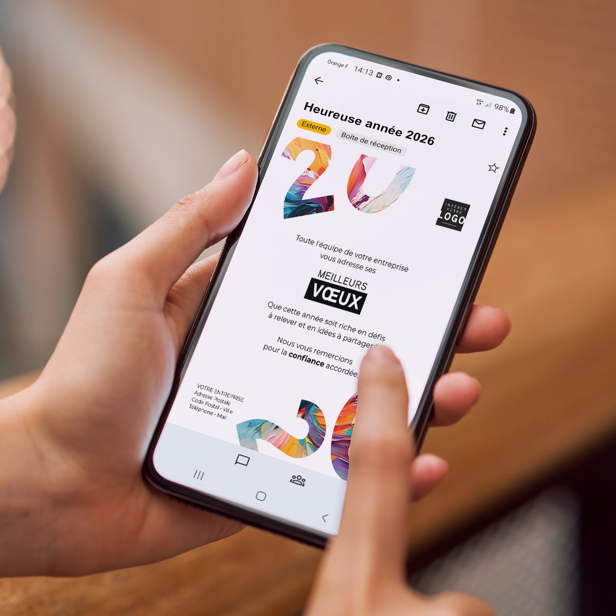 Projections colorées | Vœux professionnels • Carte virtuelle • eCard Image photo N° 2