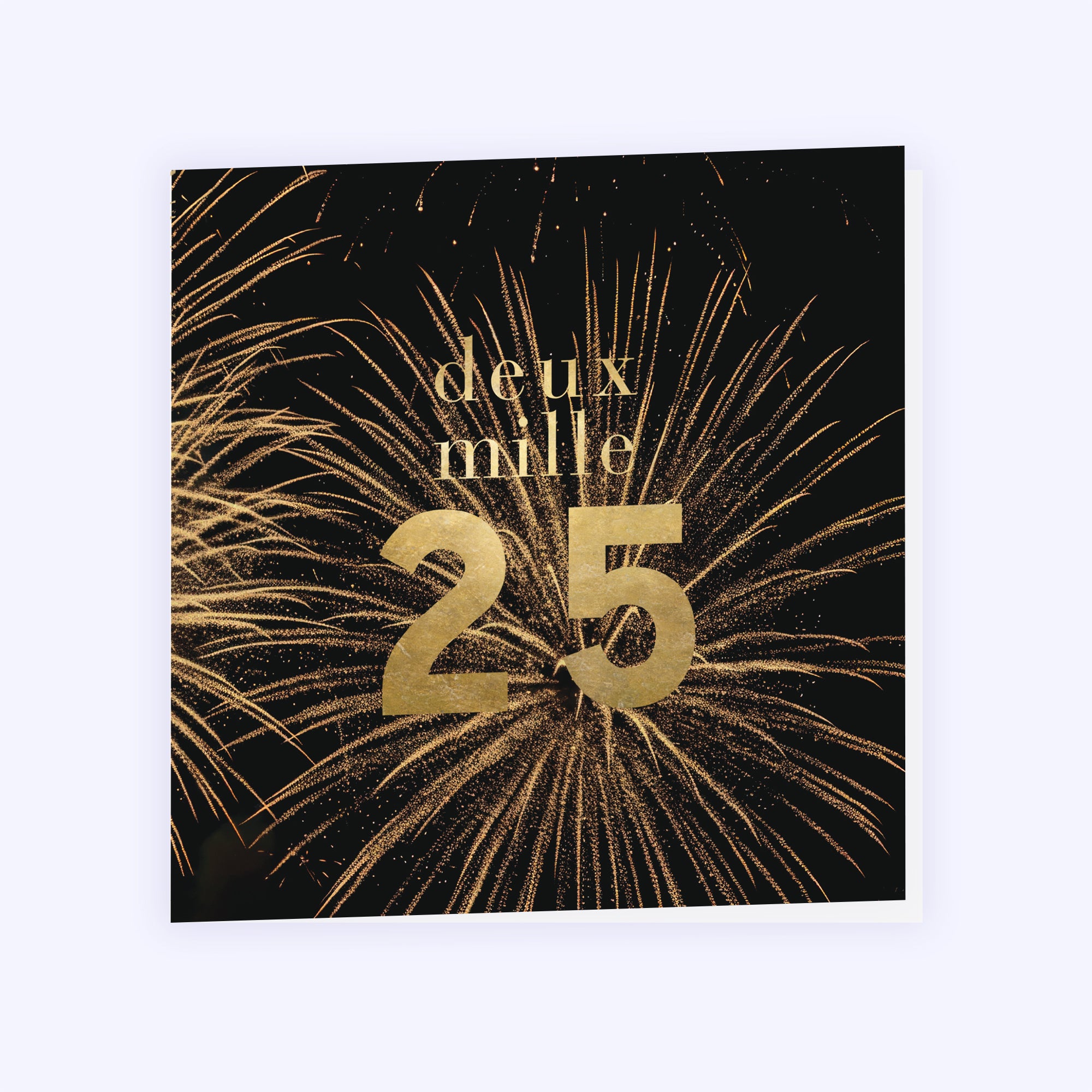 Artifice | Vœux professionnels • Carte de voeux • Carré double photo N° 1