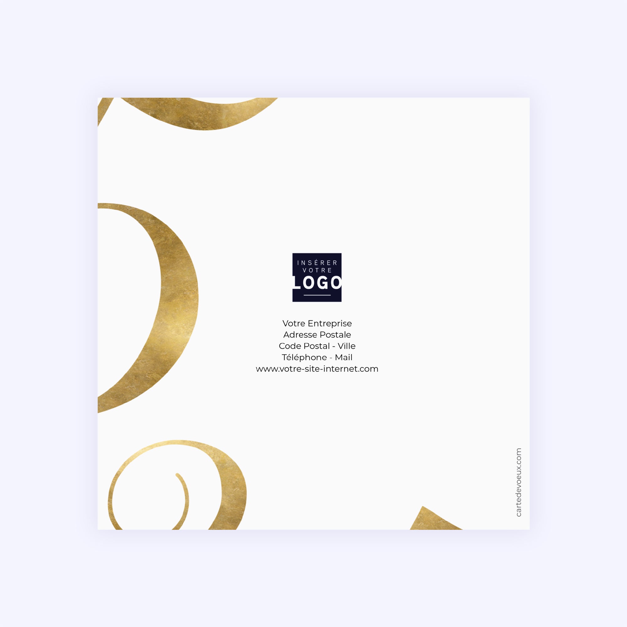 Entremêler | Vœux professionnels • Carte de voeux • Carré double photo N° 3