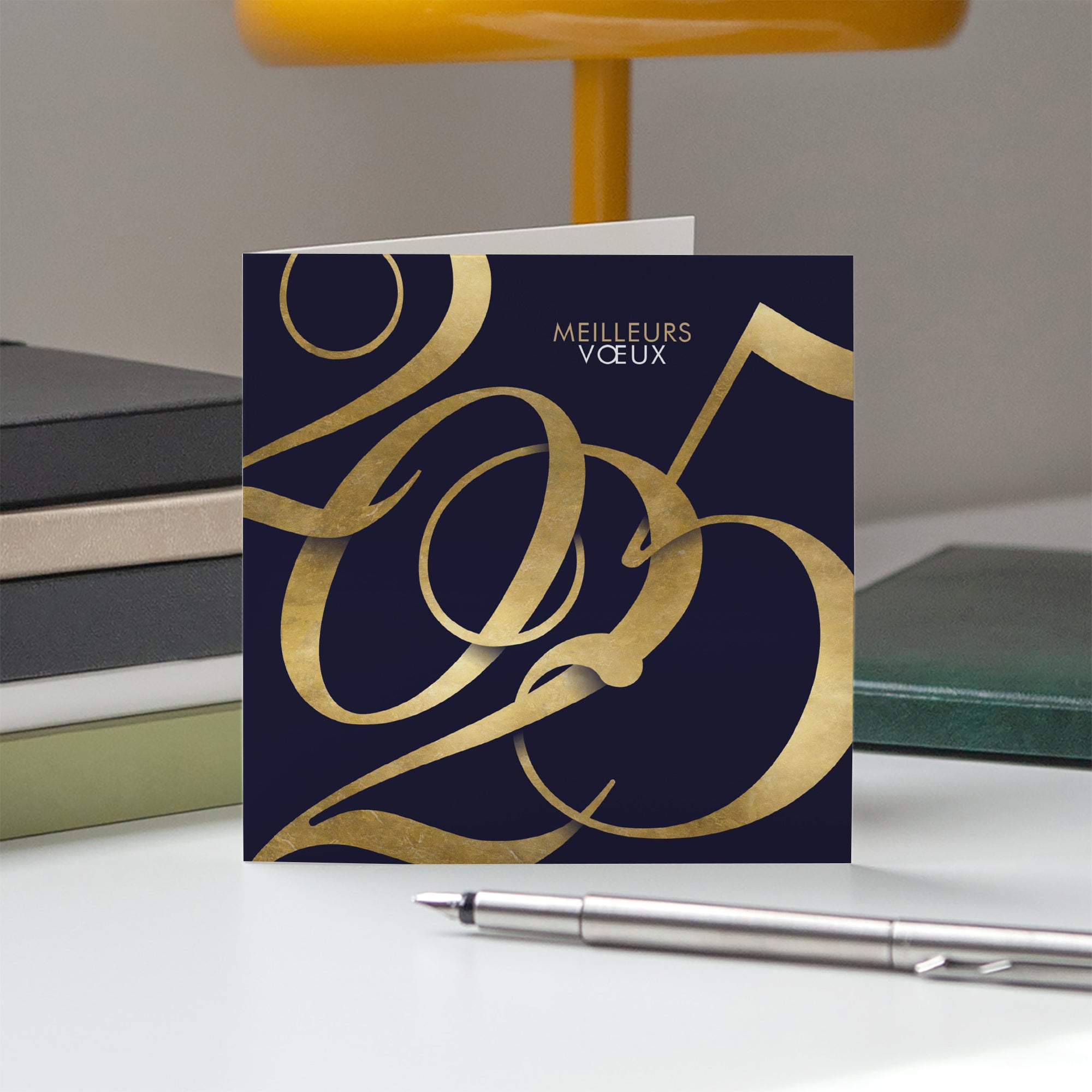 Entremêler | Vœux professionnels • Carte de voeux • Carré double photo N° 5