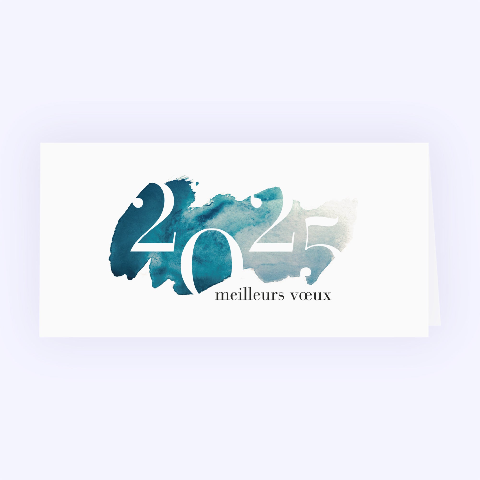 Azuréen | Vœux professionnels • Carte de voeux • Rectangle double photo N° 1