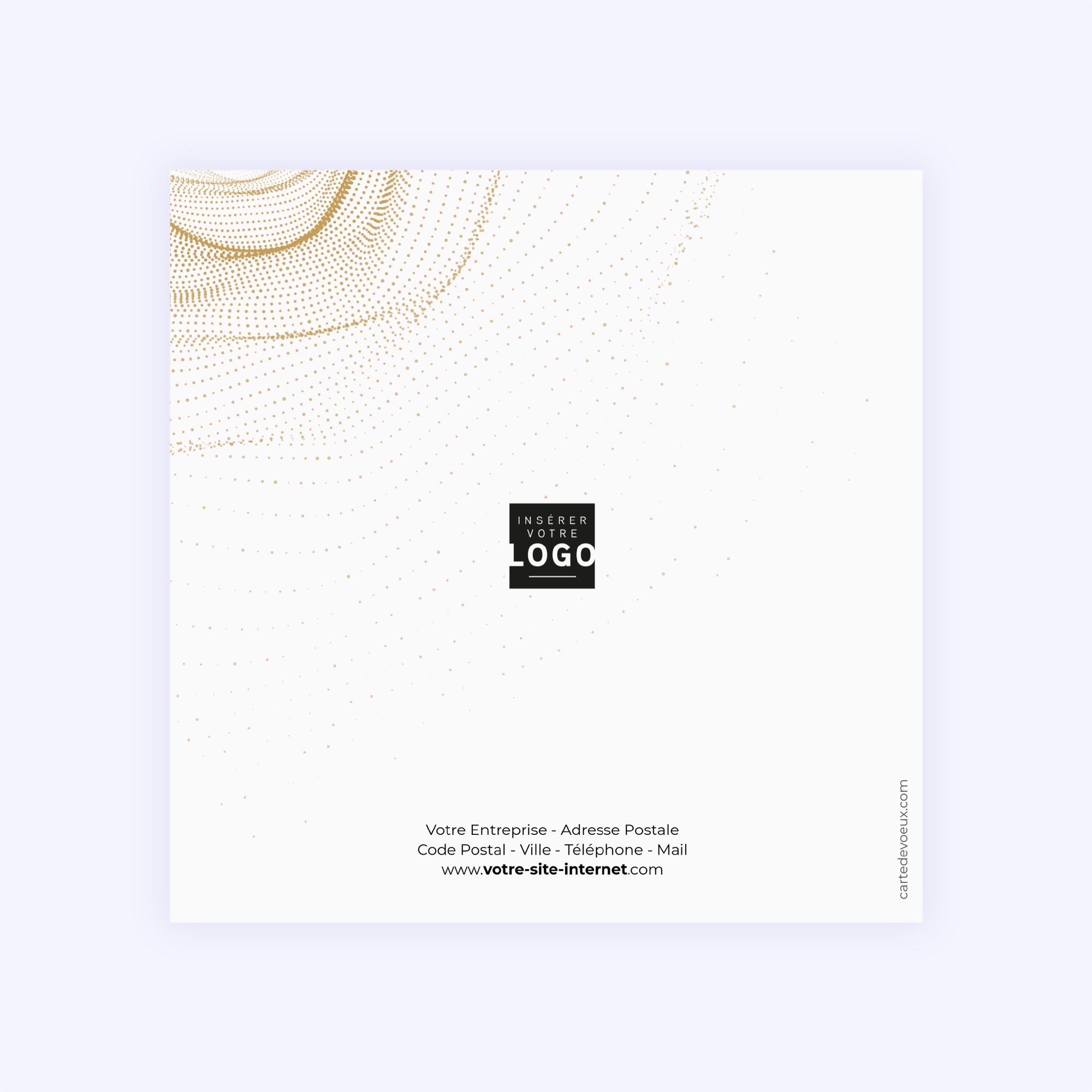 Abstrait | Vœux professionnels • Carte de voeux • Carré double photo N° 3