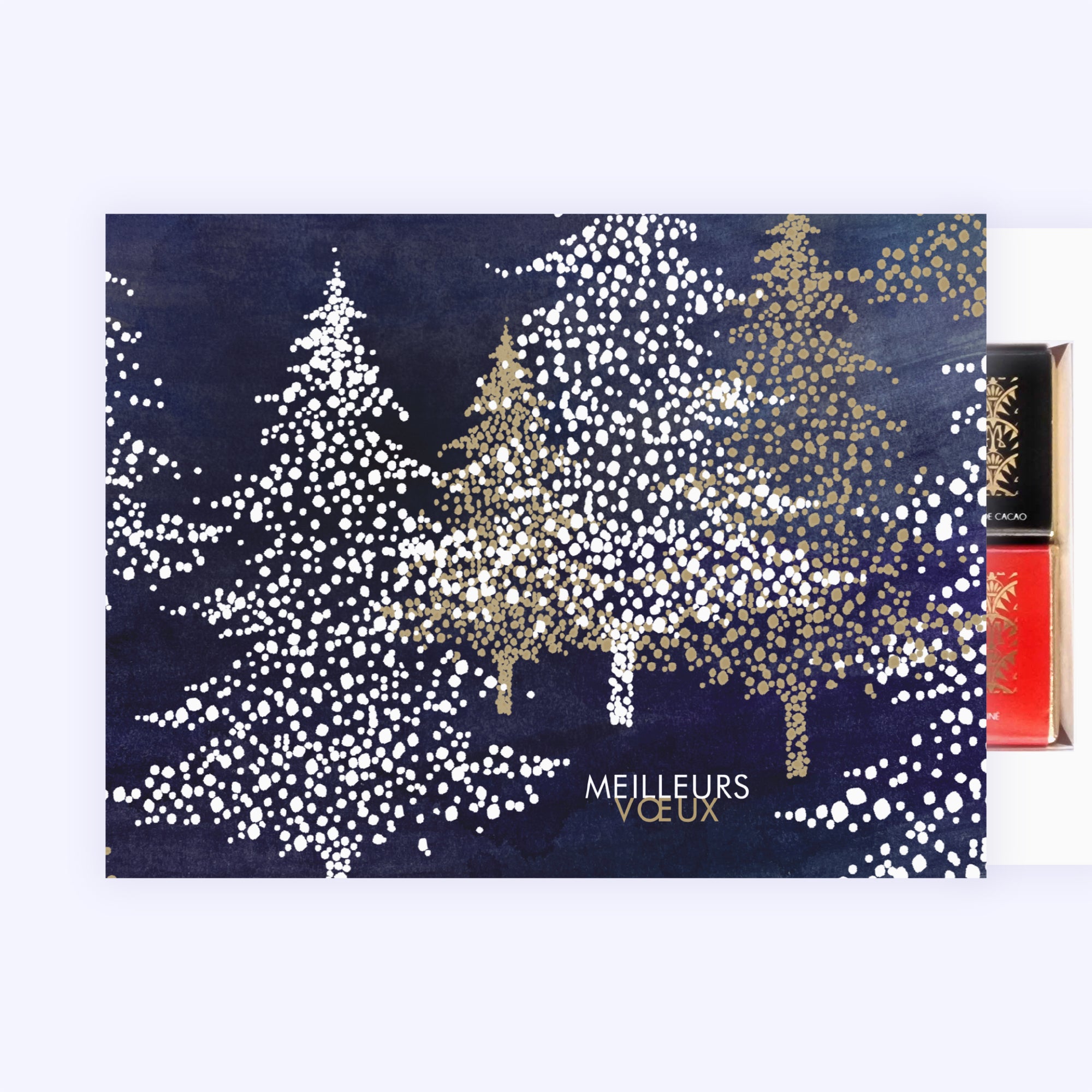 Forêt étincelante | Vœux professionnels • Carte chocolats • Chocolats photo N° 1