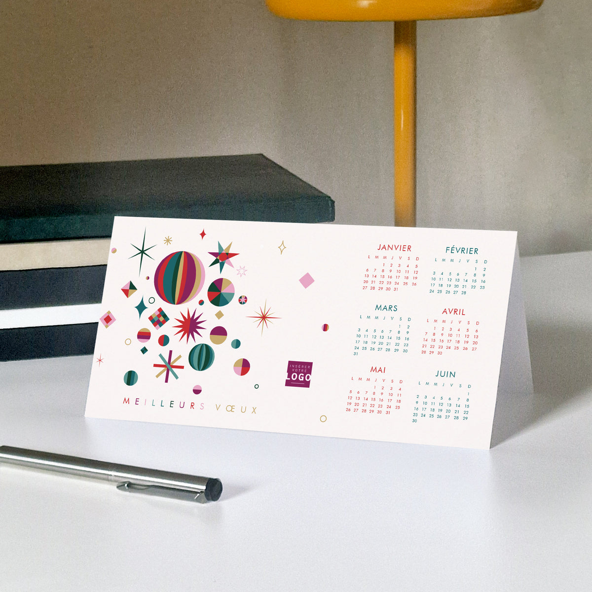 Constellation de Noël | Vœux professionnels • Calendrier professionnel • Panoramique pliable photo N° 5