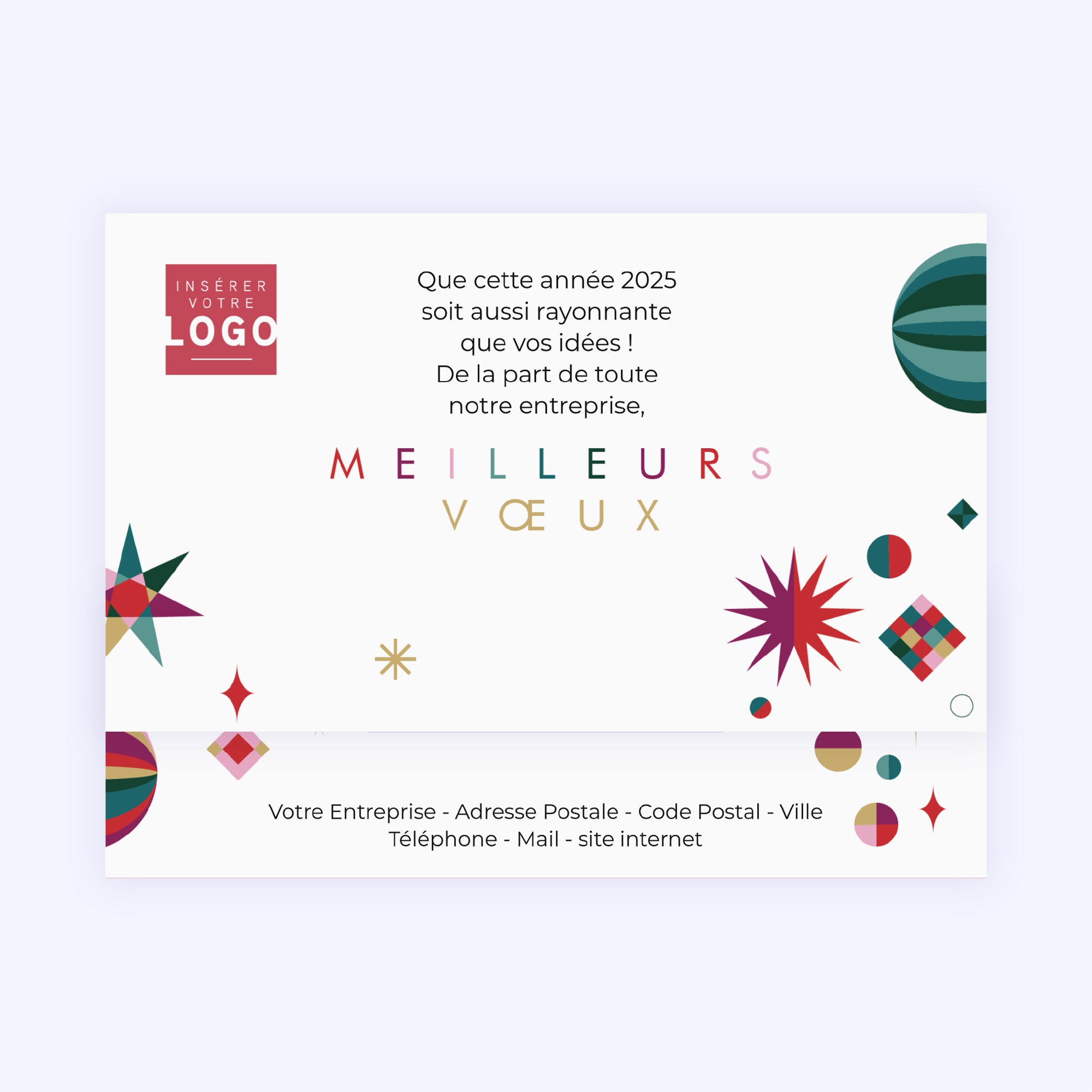 Constellation rouge | Vœux professionnels • Carte chocolats • Chocolats photo N° 4