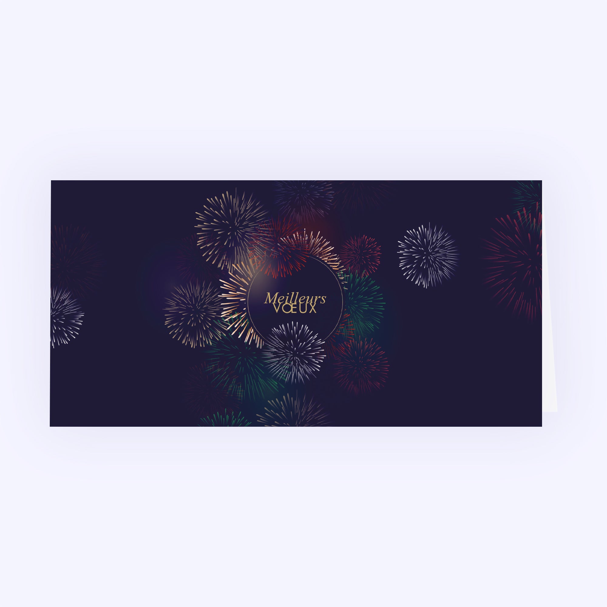 Bouquet final | Vœux professionnels • Carte de voeux • Rectangle double photo N° 1