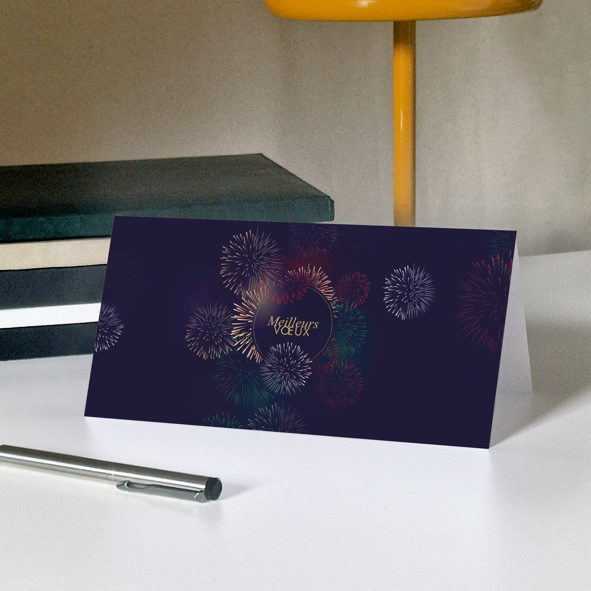 Bouquet final | Vœux professionnels • Carte de voeux • Rectangle double photo N° 5