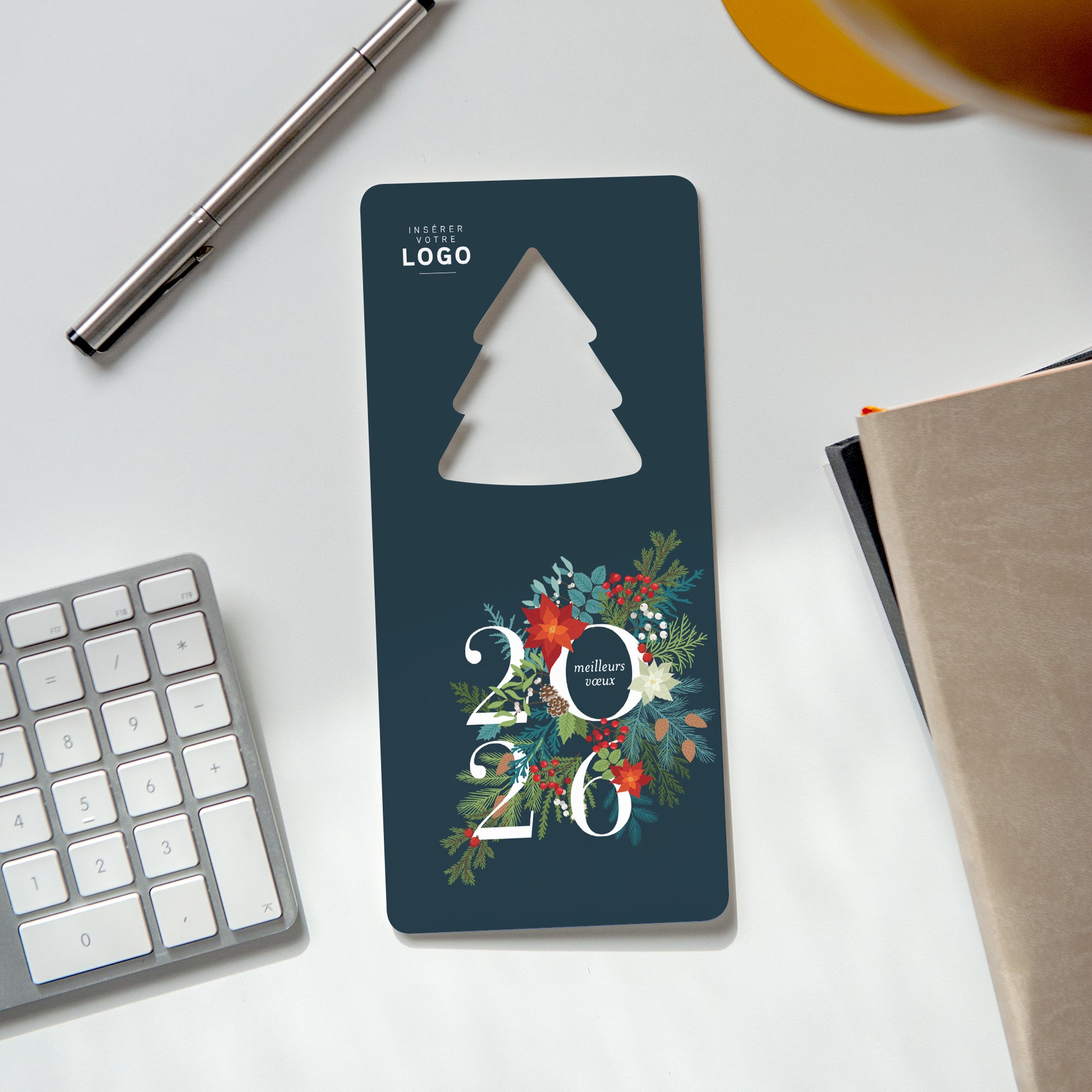 Christmas vegetal | Vœux professionnels • Carte de voeux • Vertical sapin photo N° 4