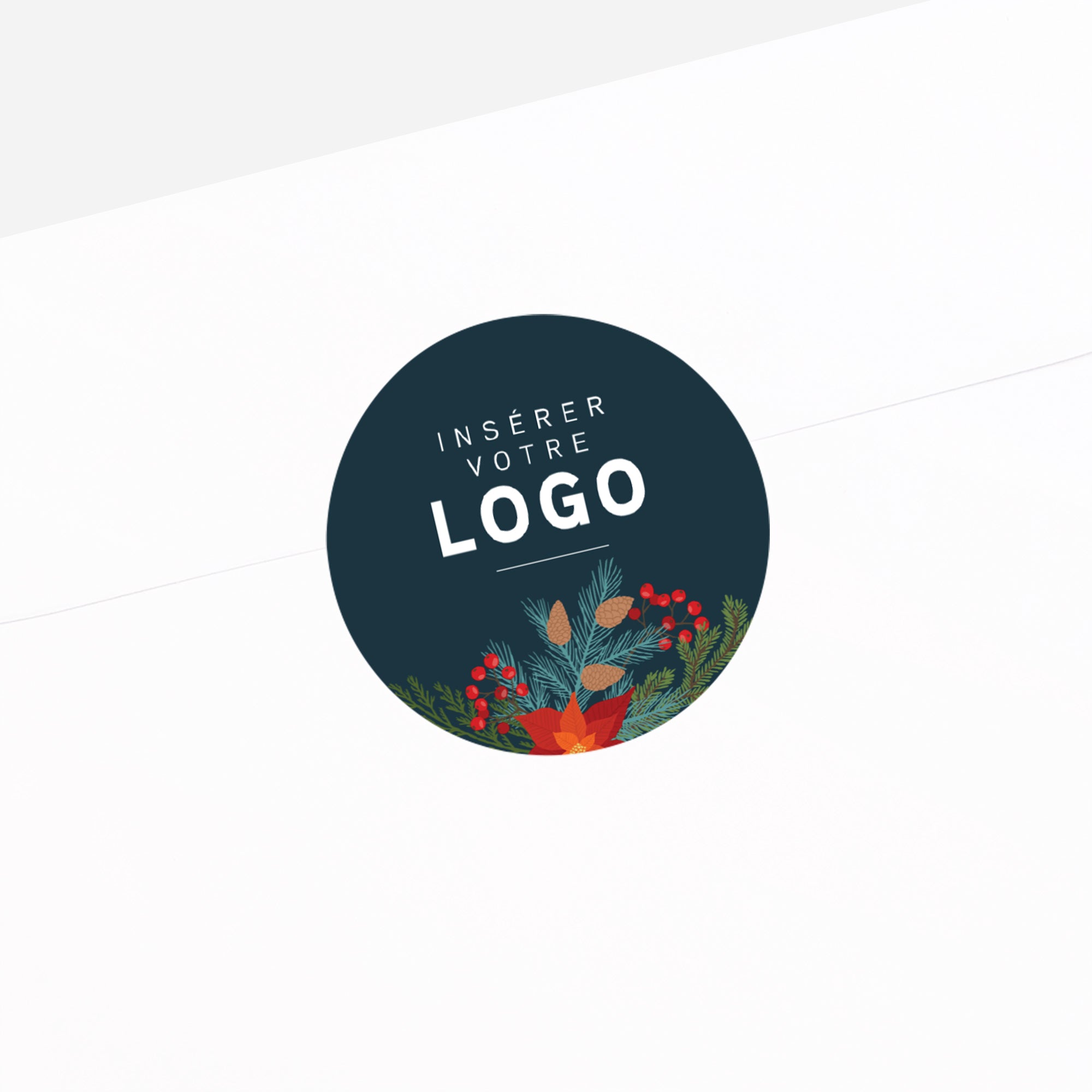 Christmas vegetal | Vœux professionnels • Sticker • Rond photo N° 2