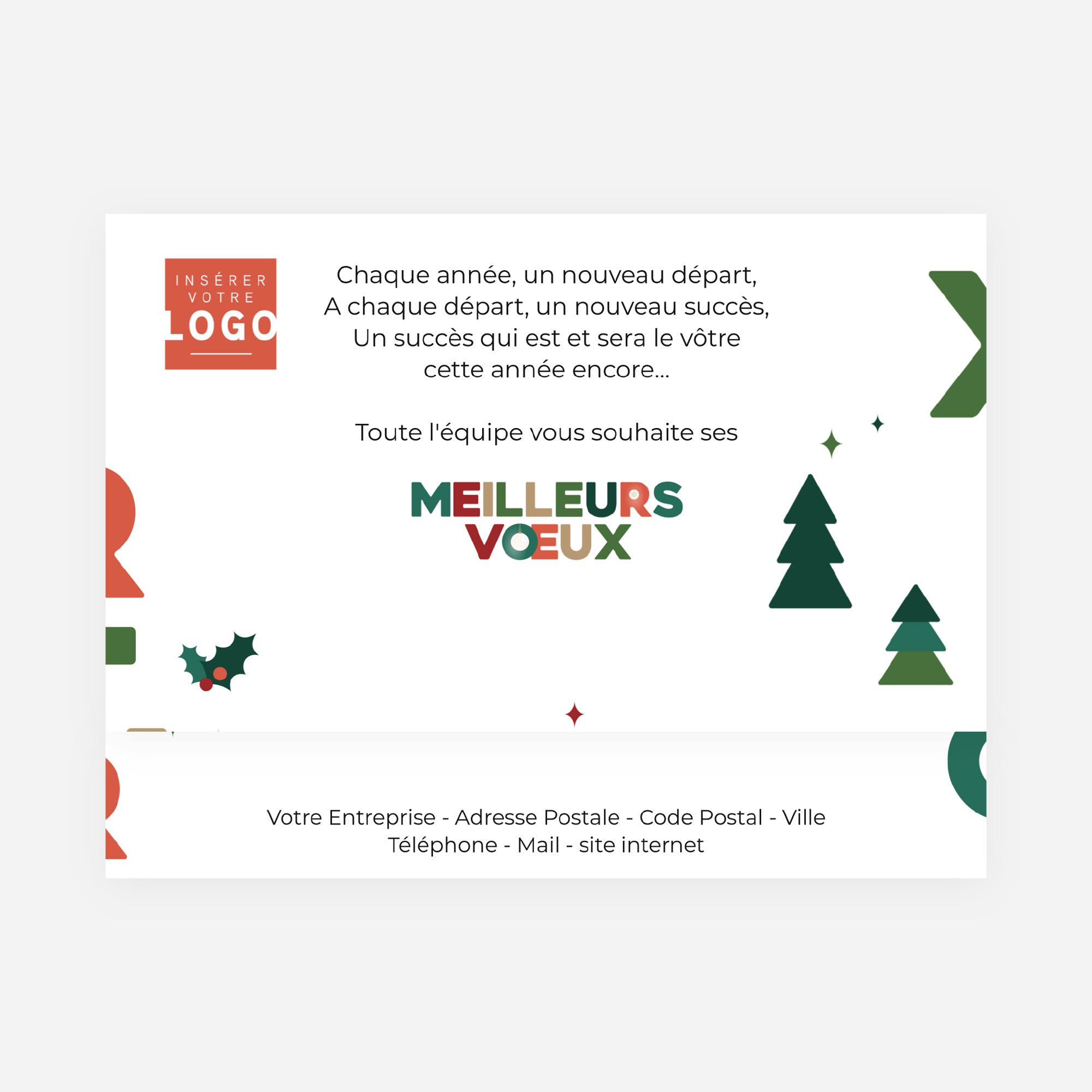 Xmas typo | Vœux professionnels • Boite chocolat personnalisée • Maxim's de Paris photo N° 4