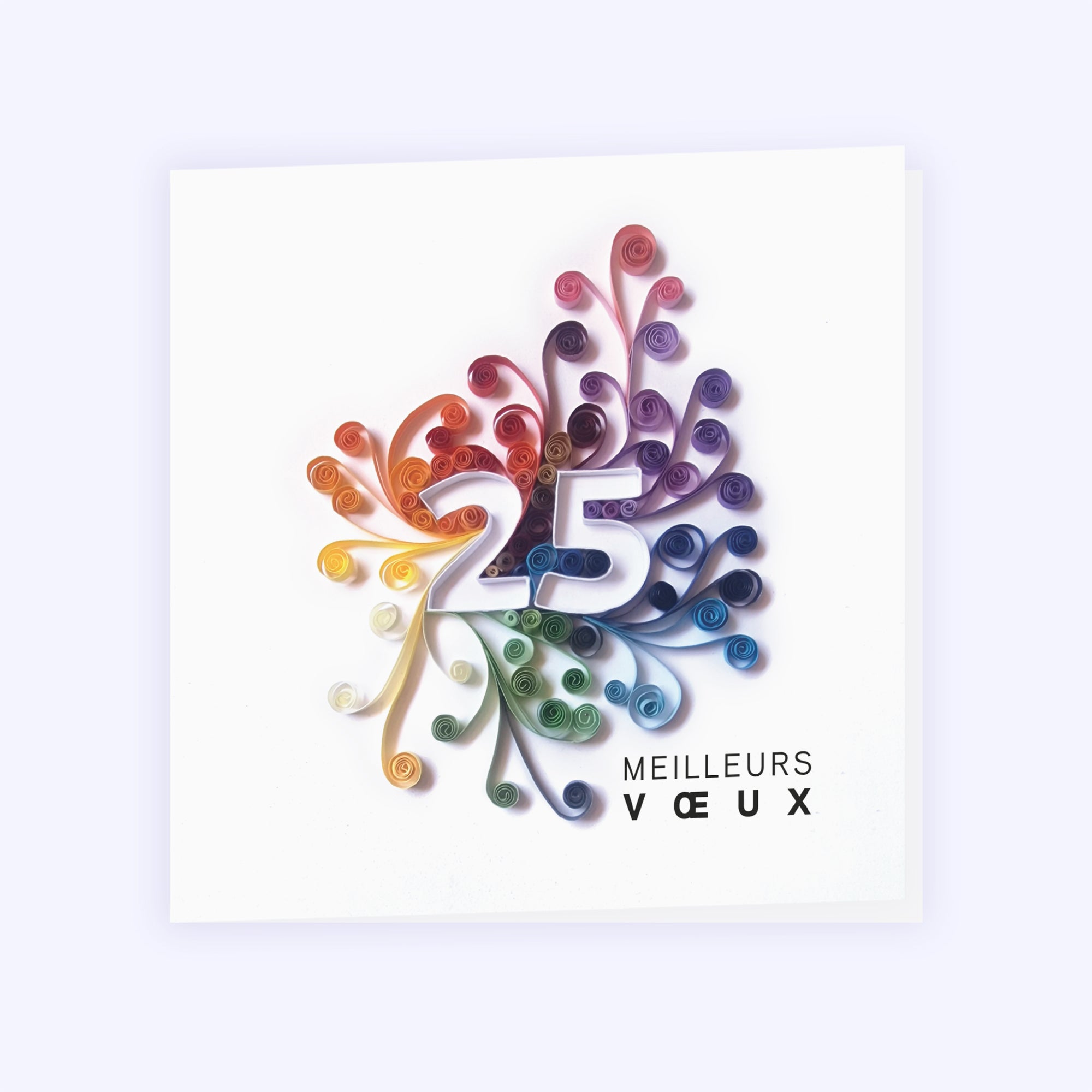 Quilling | Vœux professionnels • Carte de voeux • Carré double photo N° 1