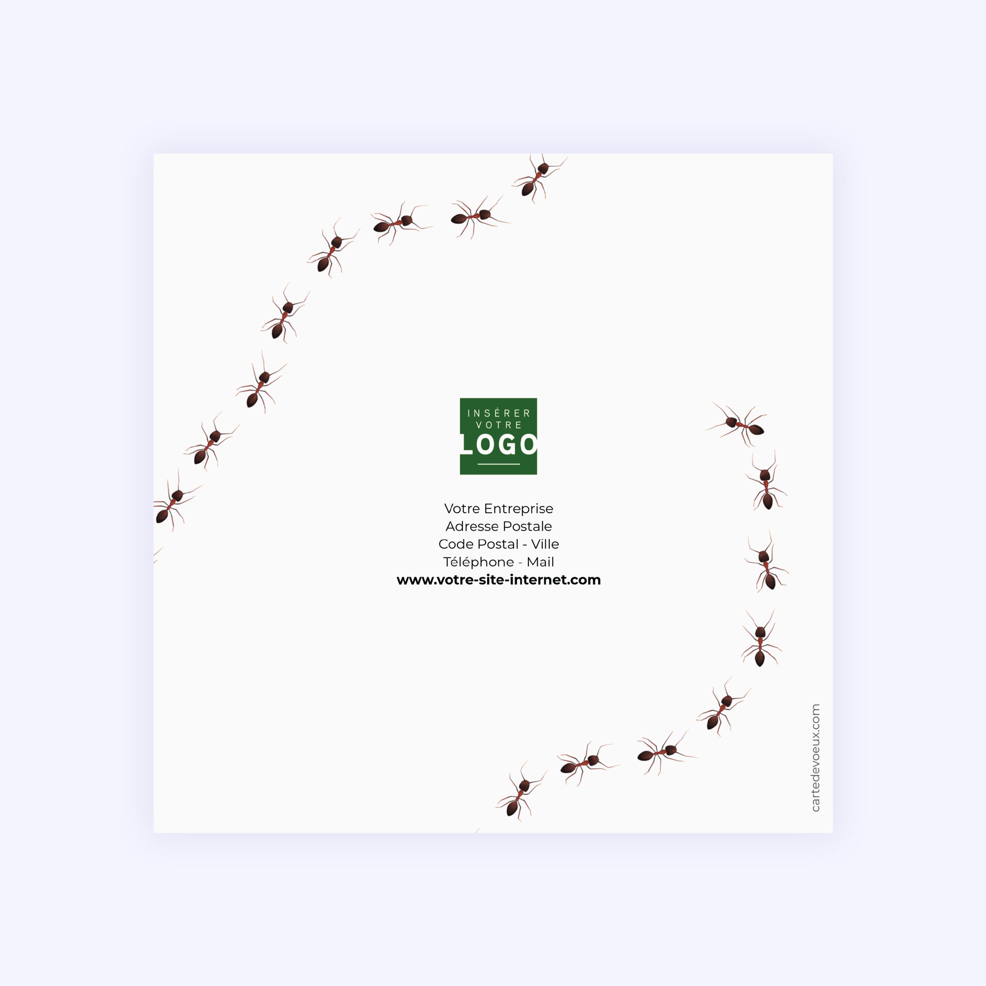 Team power | Vœux professionnels • Carte de voeux • Carré double photo N° 3