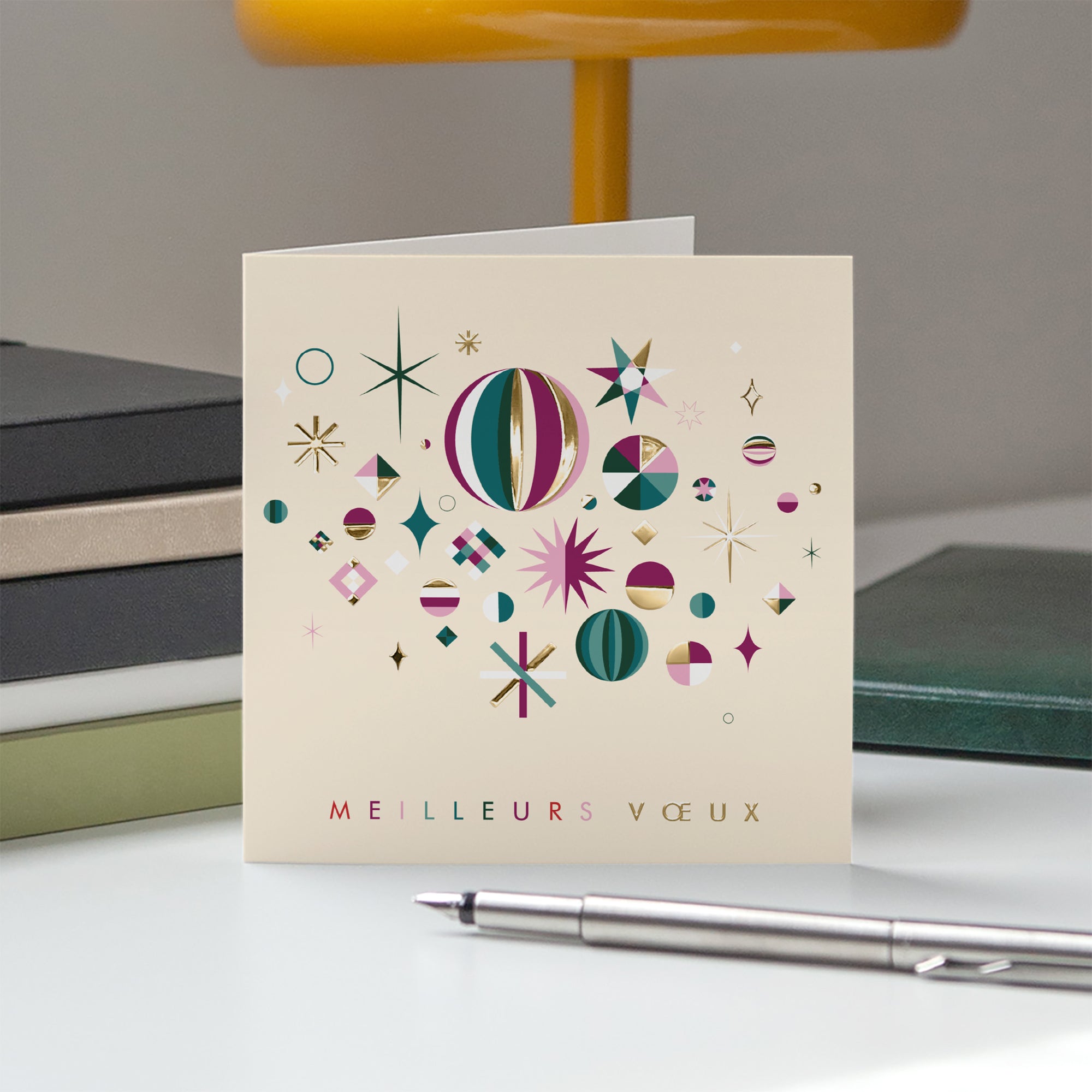 Constellation dorée | Vœux professionnels • Carte de voeux dorure photo N° 5