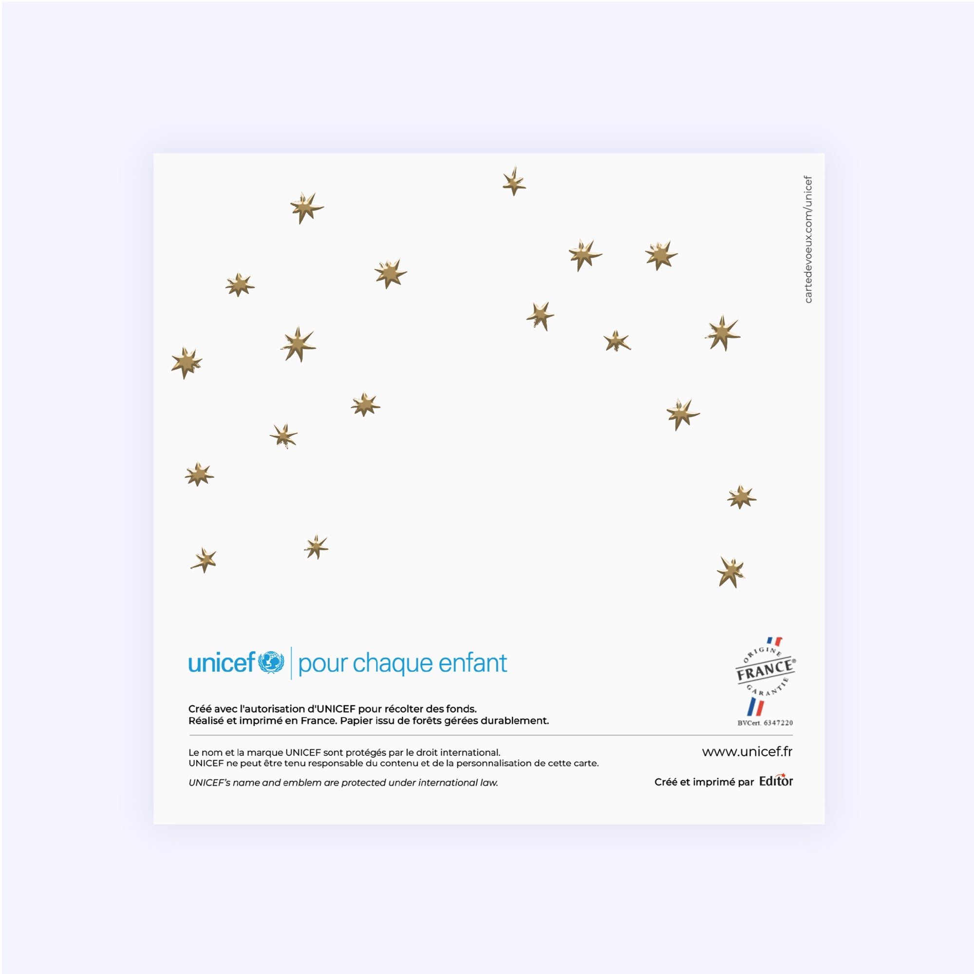 Le sapin d'or | Vœux professionnels • Carte de voeux dorure • Carré double photo N° 3