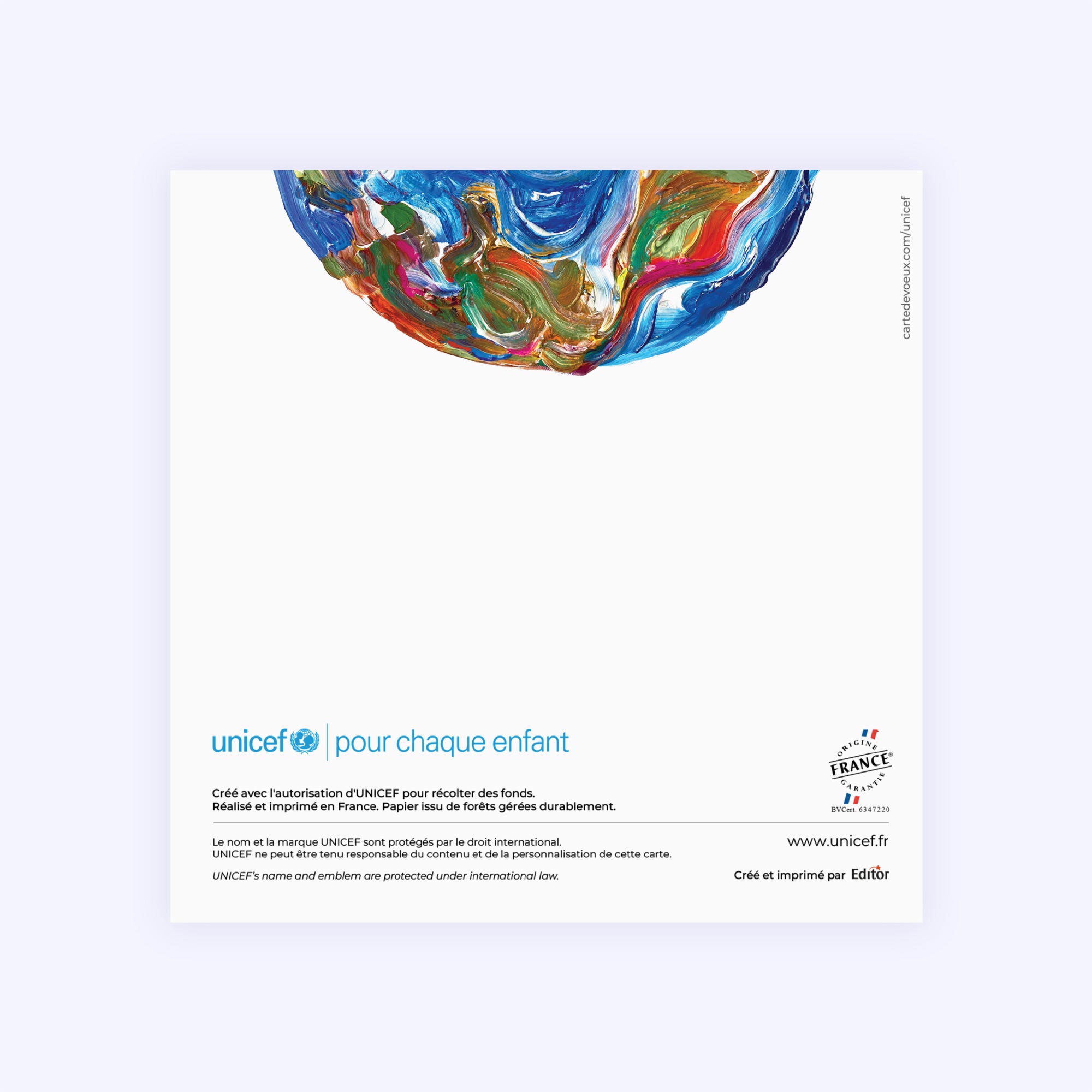 Terre de peinture | Vœux professionnels • Carte de voeux • Carré double photo N° 3
