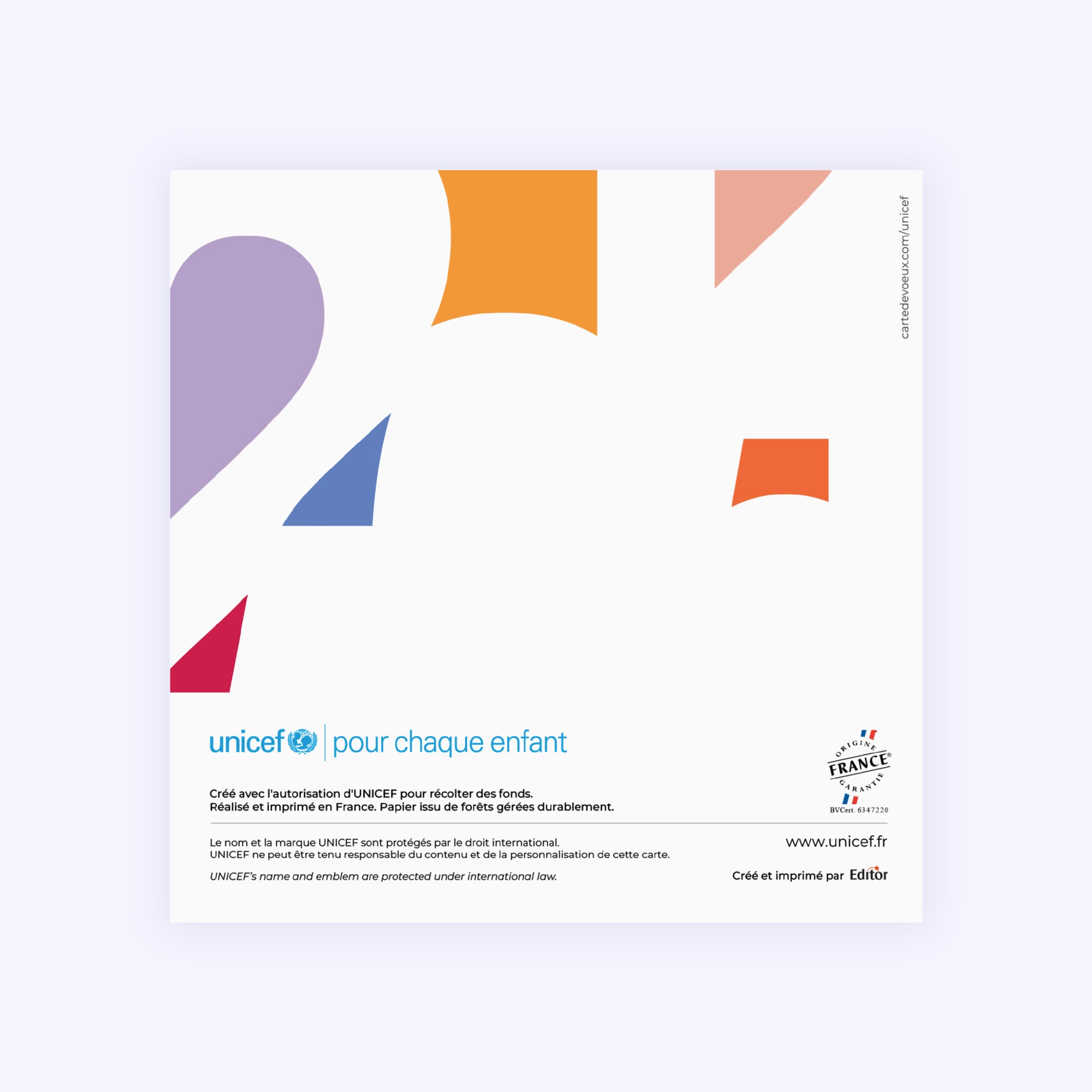 Structure colorée | Vœux professionnels • Carte de voeux • Carré double photo N° 3