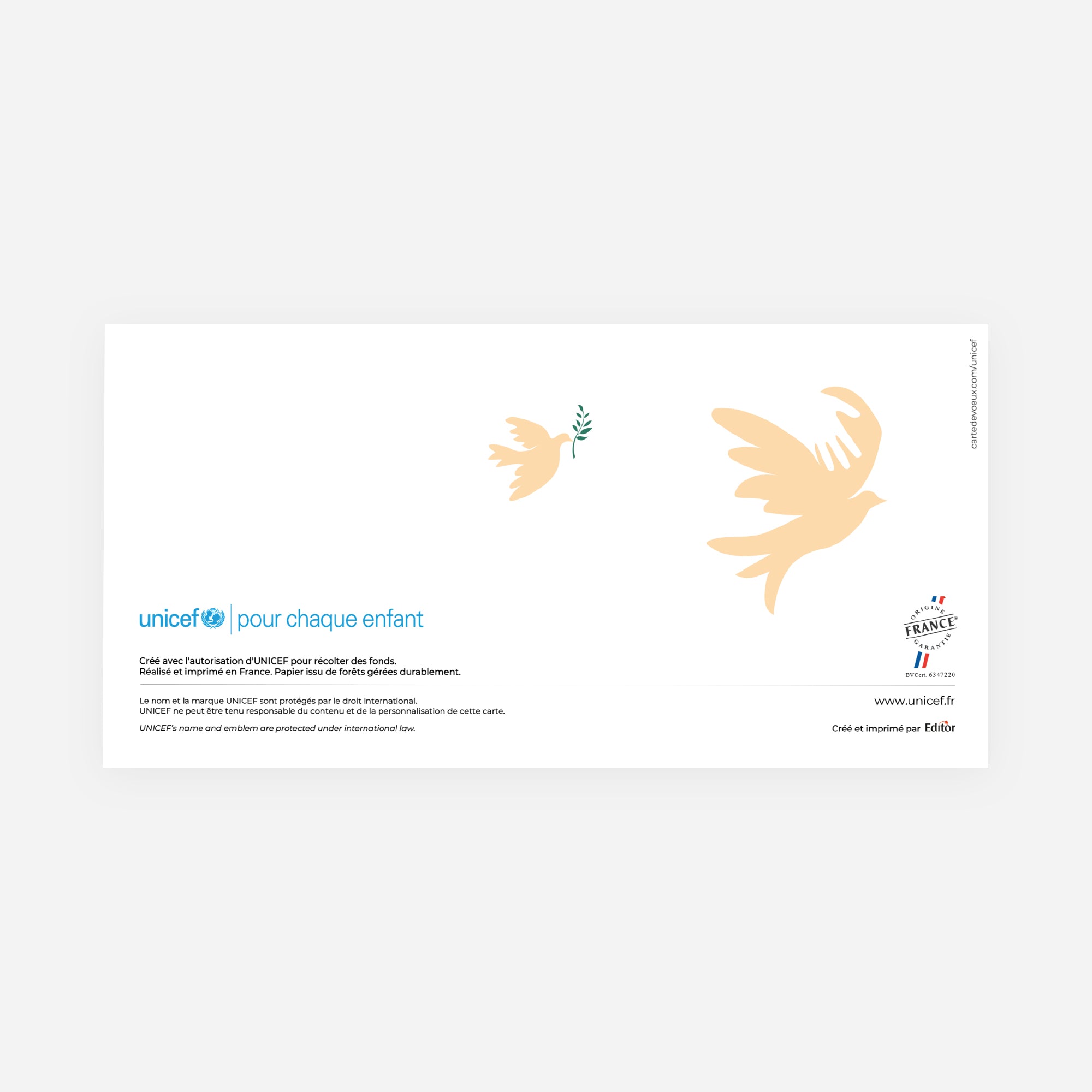 Espoir | Vœux professionnels • Carte de voeux • Rectangle double photo N° 3