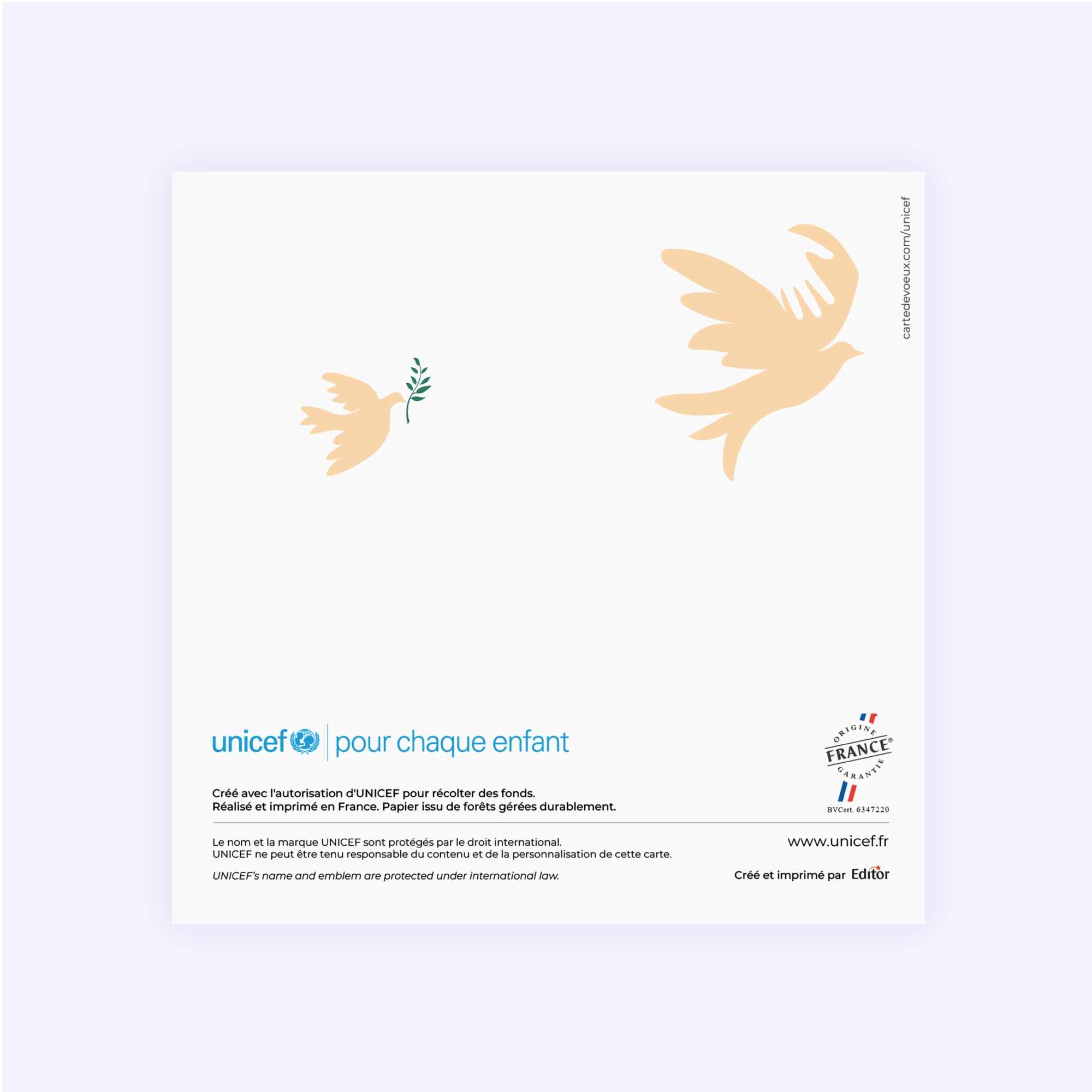 Espoir | Vœux professionnels • Carte de voeux • Carré double photo N° 3