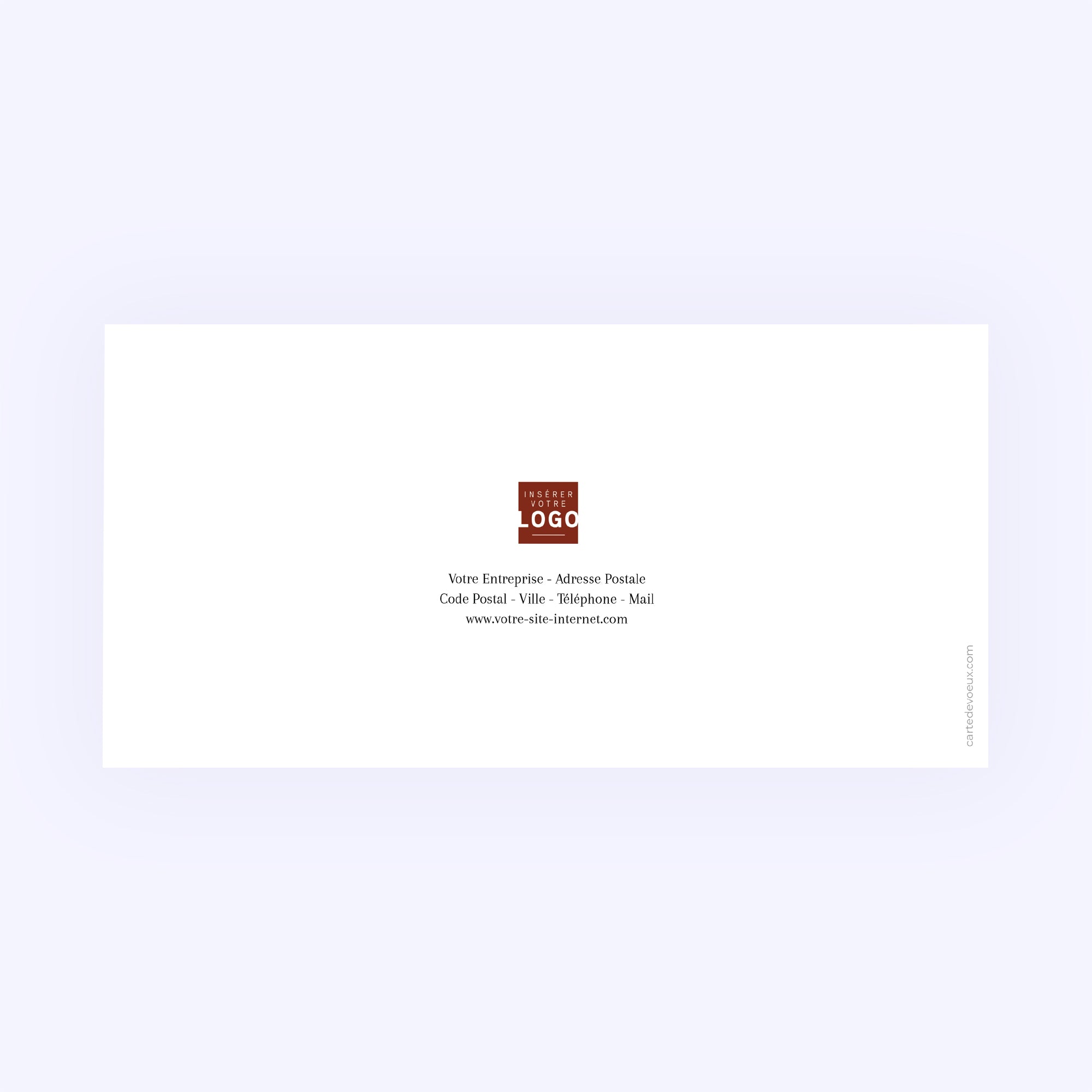 Village de Noël | Vœux professionnels • Carte de voeux • Rectangle double photo N° 3