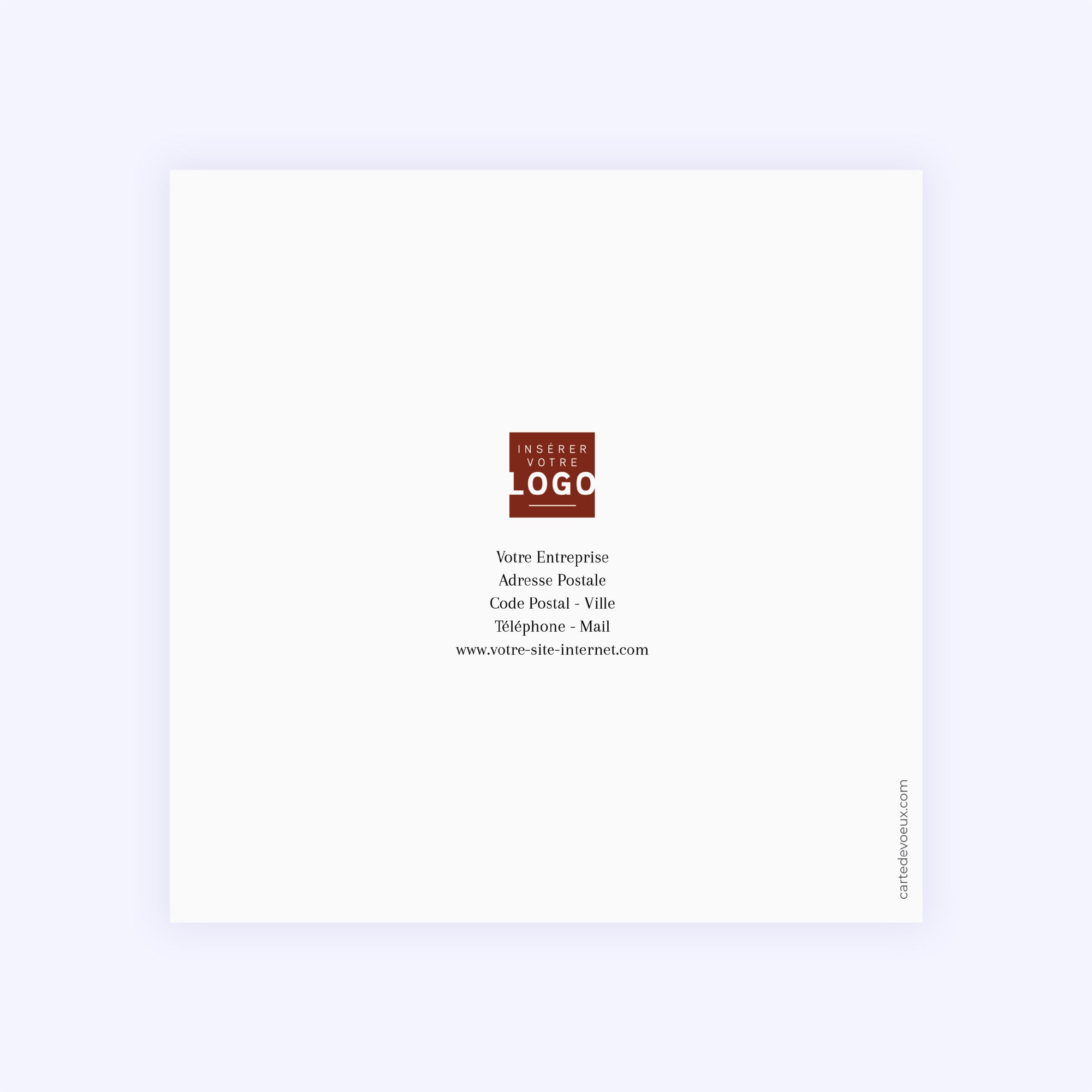 Village de Noël | Vœux professionnels • Carte de voeux • Carré double photo N° 3