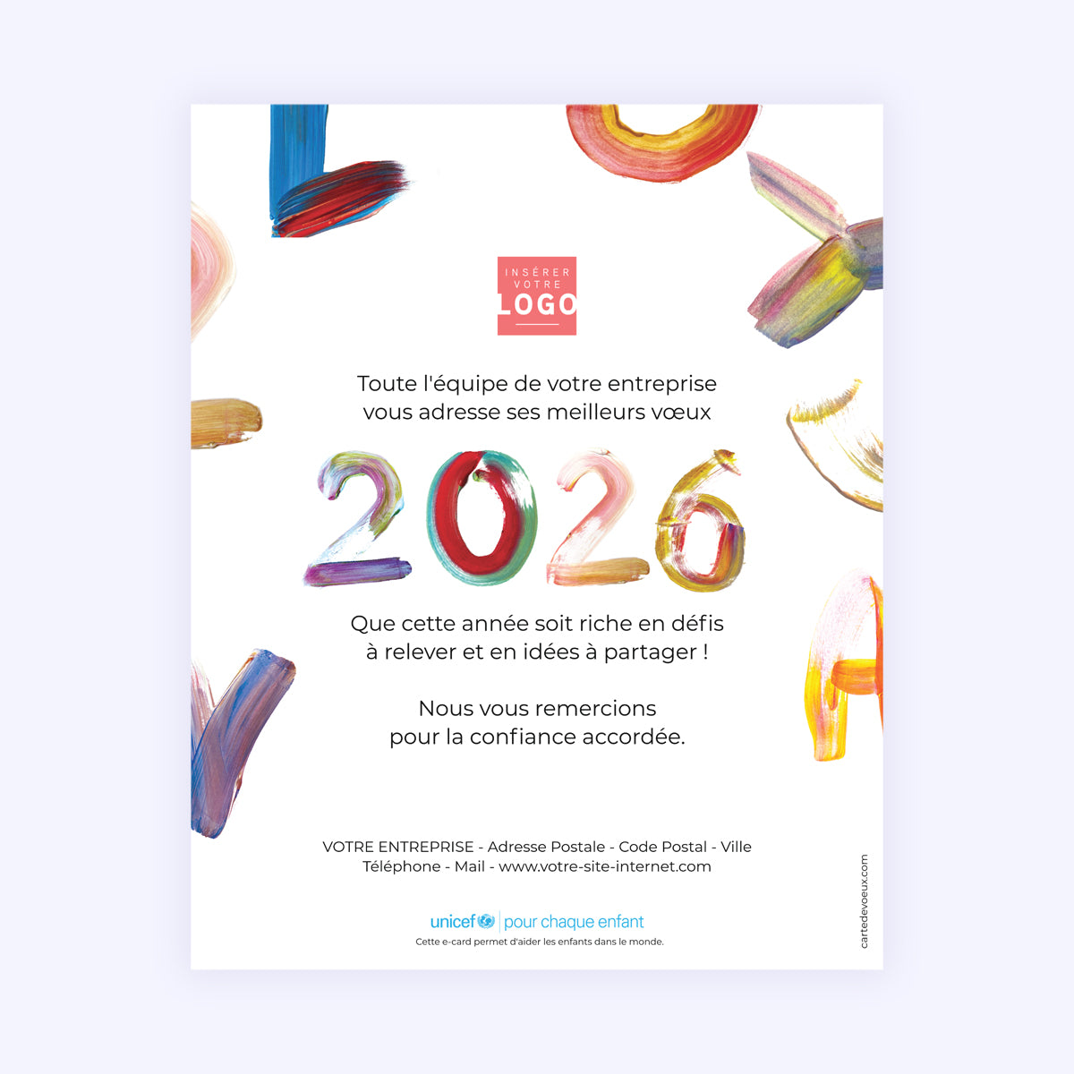 Peinture multicolore | Vœux professionnels • Carte virtuelle • eCard Image photo N° 1