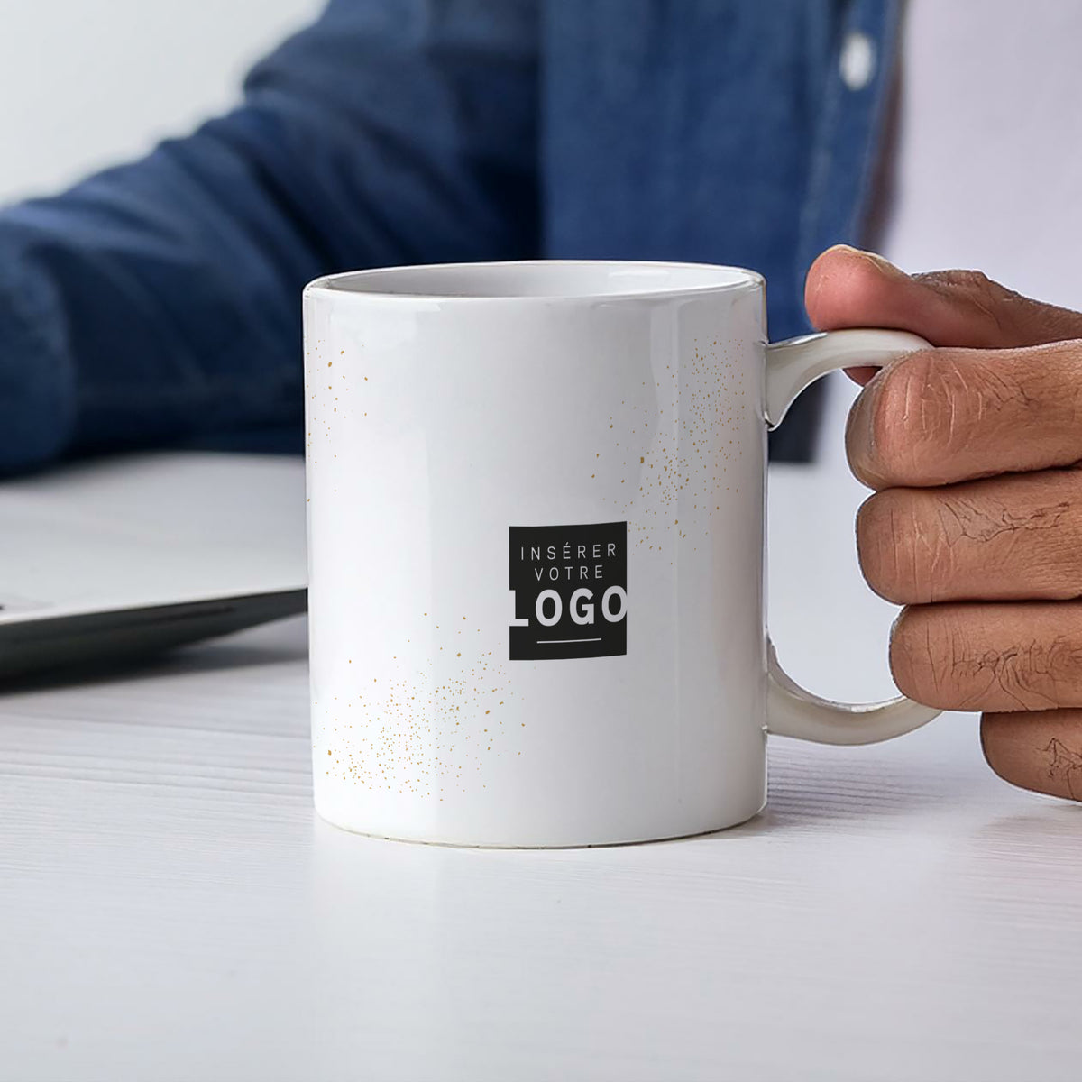 Graphique Style | Cadeau entreprise • Mug • Blanc photo N° 2