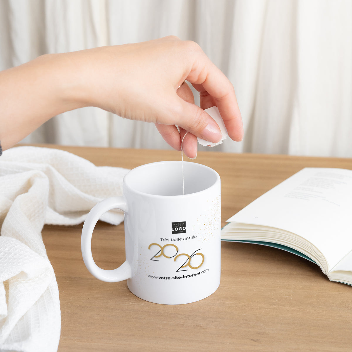 Graphique Style | Cadeau entreprise • Mug • Blanc photo N° 3