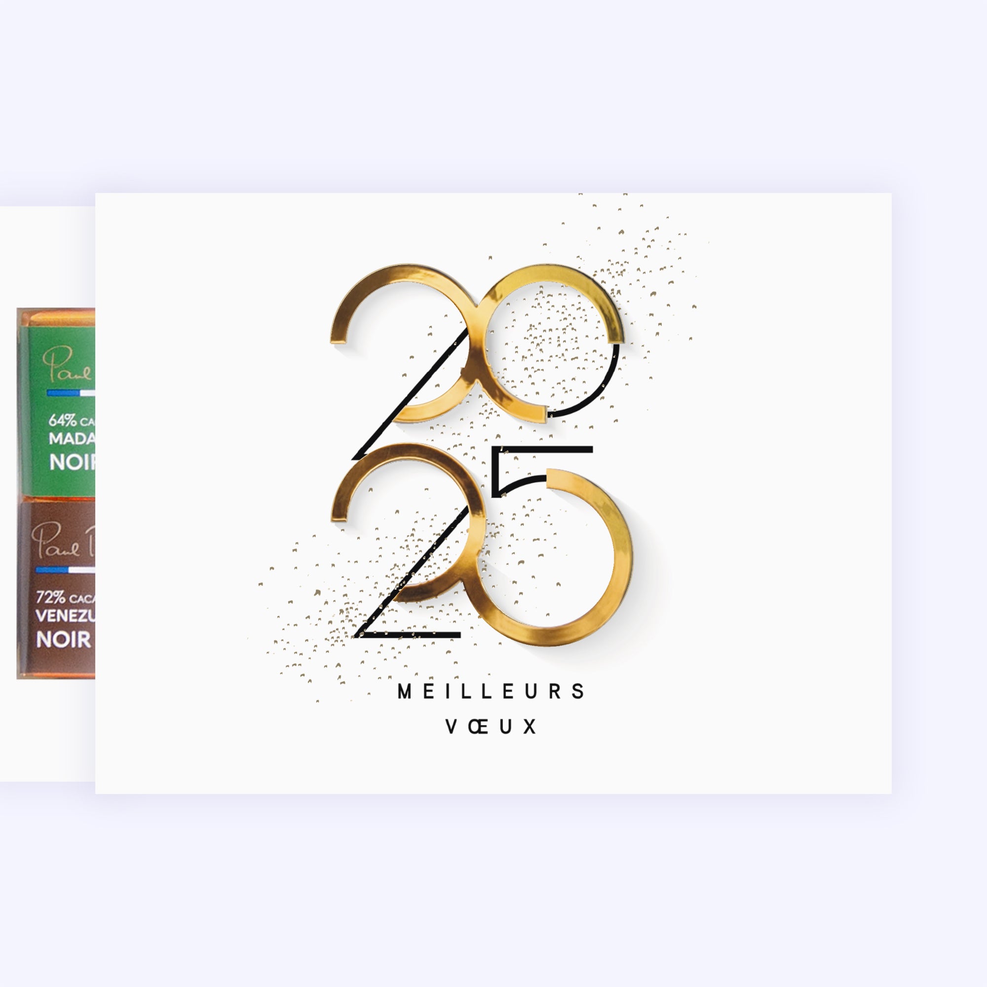 Graphique Style | Vœux professionnels • Carte chocolats photo N° 1