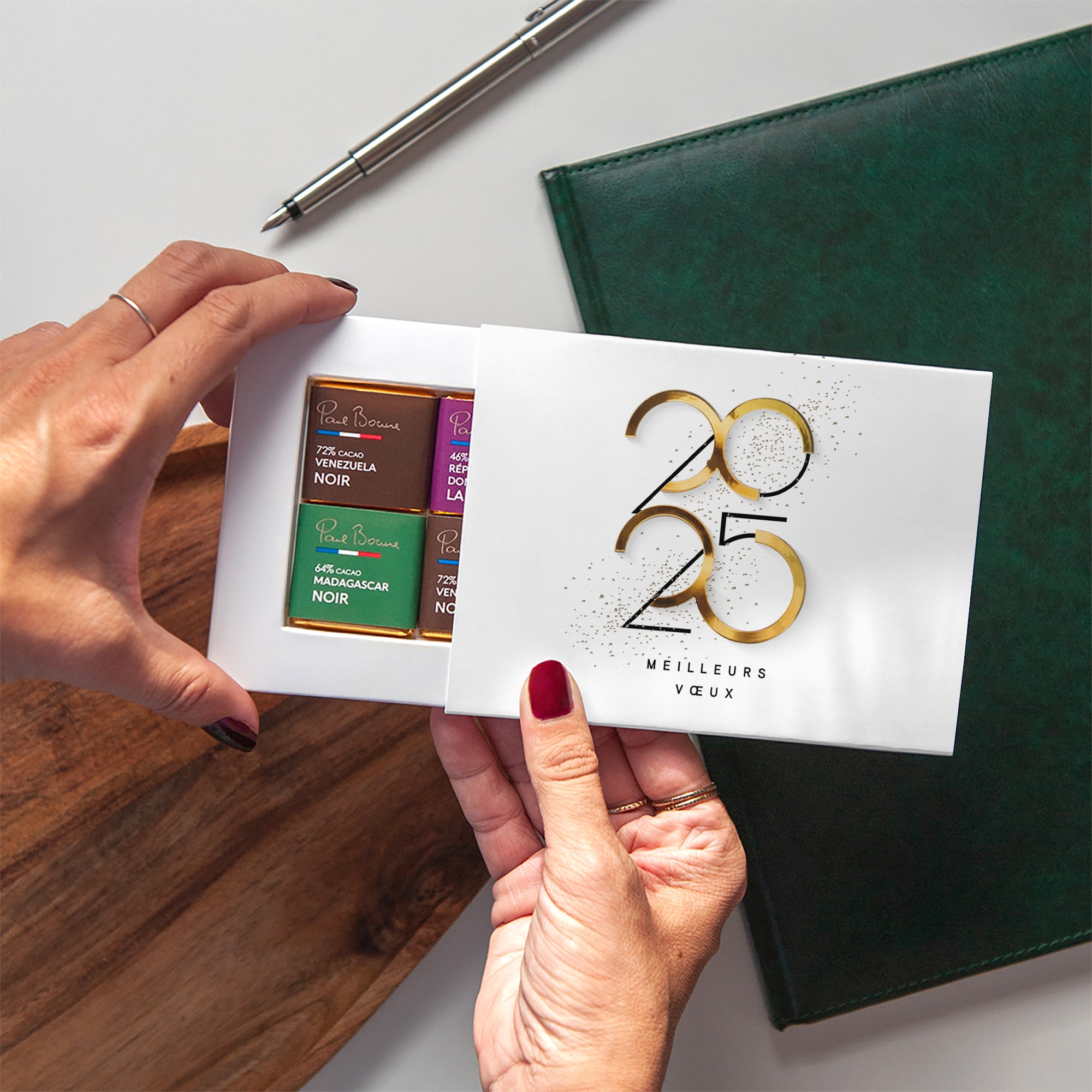 Graphique Style | Vœux professionnels • Carte chocolats photo N° 2