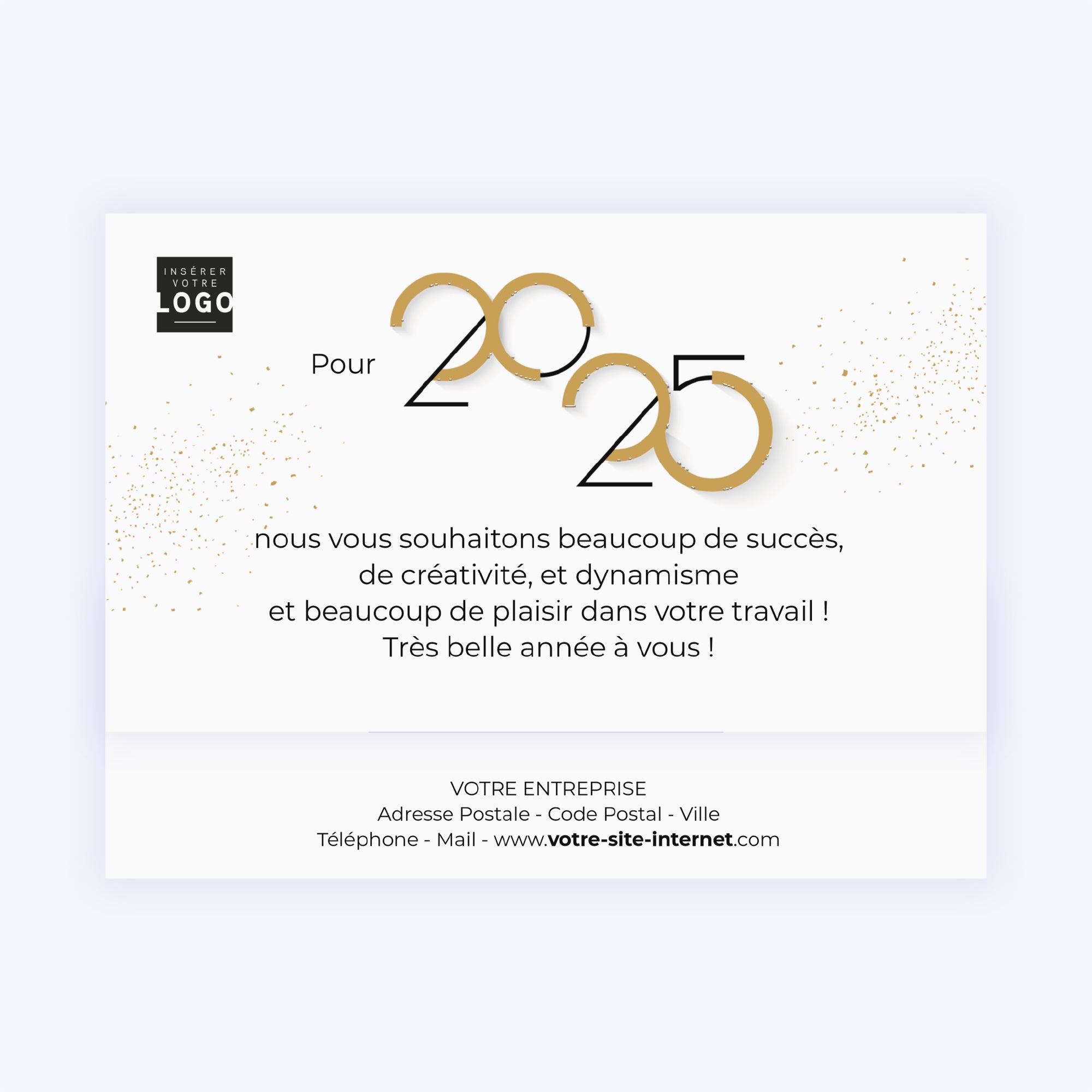 Graphique Style | Vœux professionnels • Carte chocolats photo N° 4