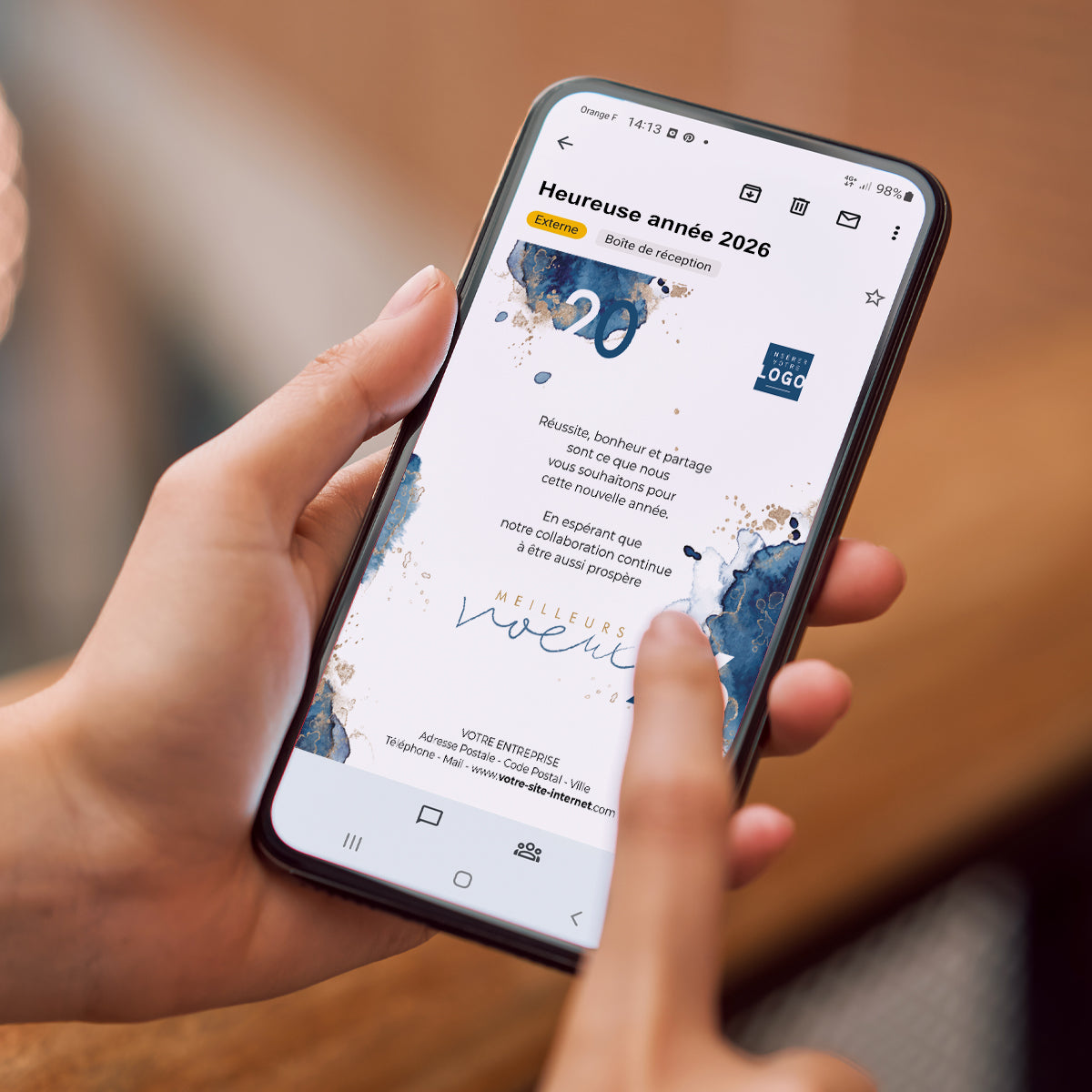 Poussière d'étoile | Vœux professionnels • Carte virtuelle • eCard Image photo N° 2