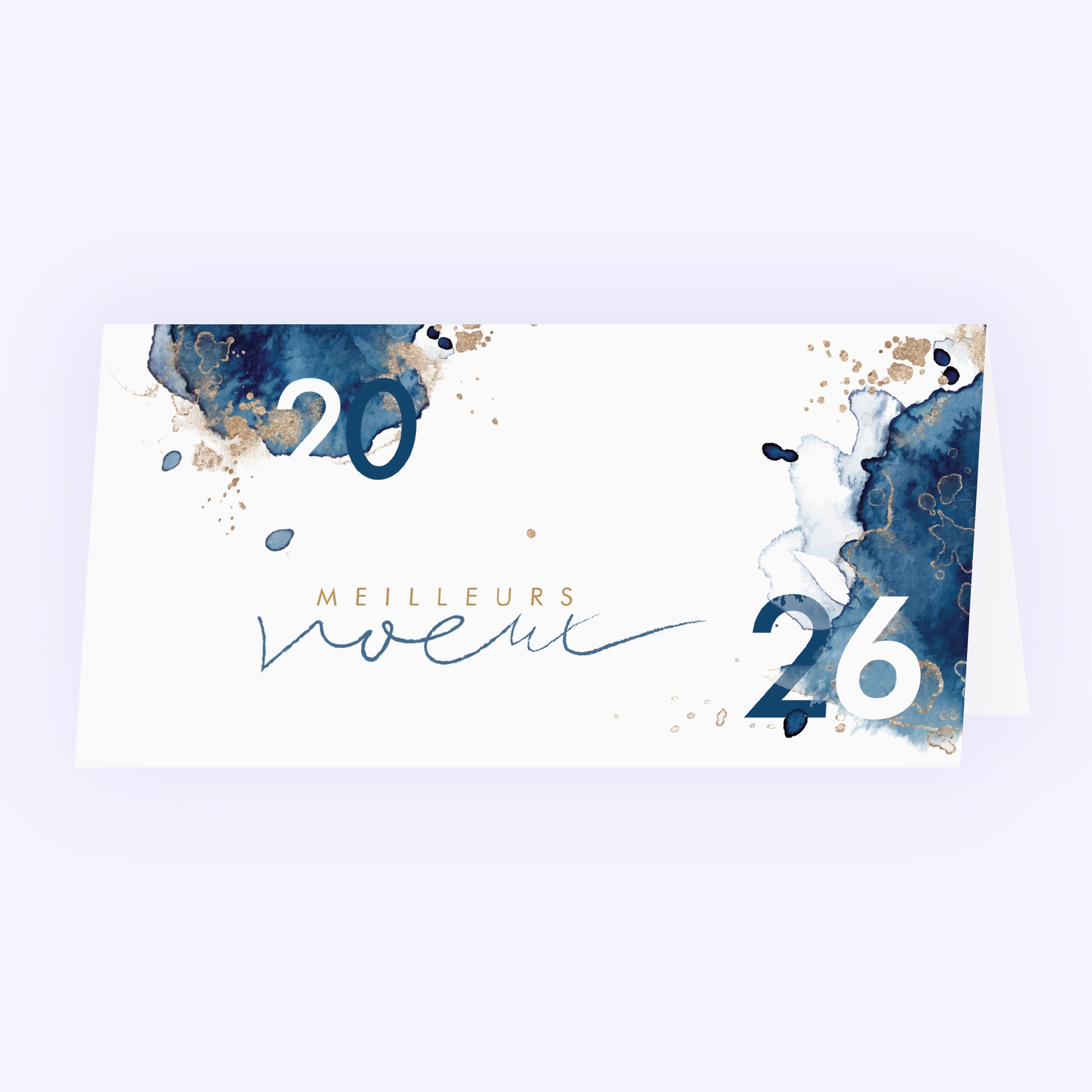 Poussière d'étoile | Vœux professionnels • Carte de voeux • Rectangle double photo N° 1