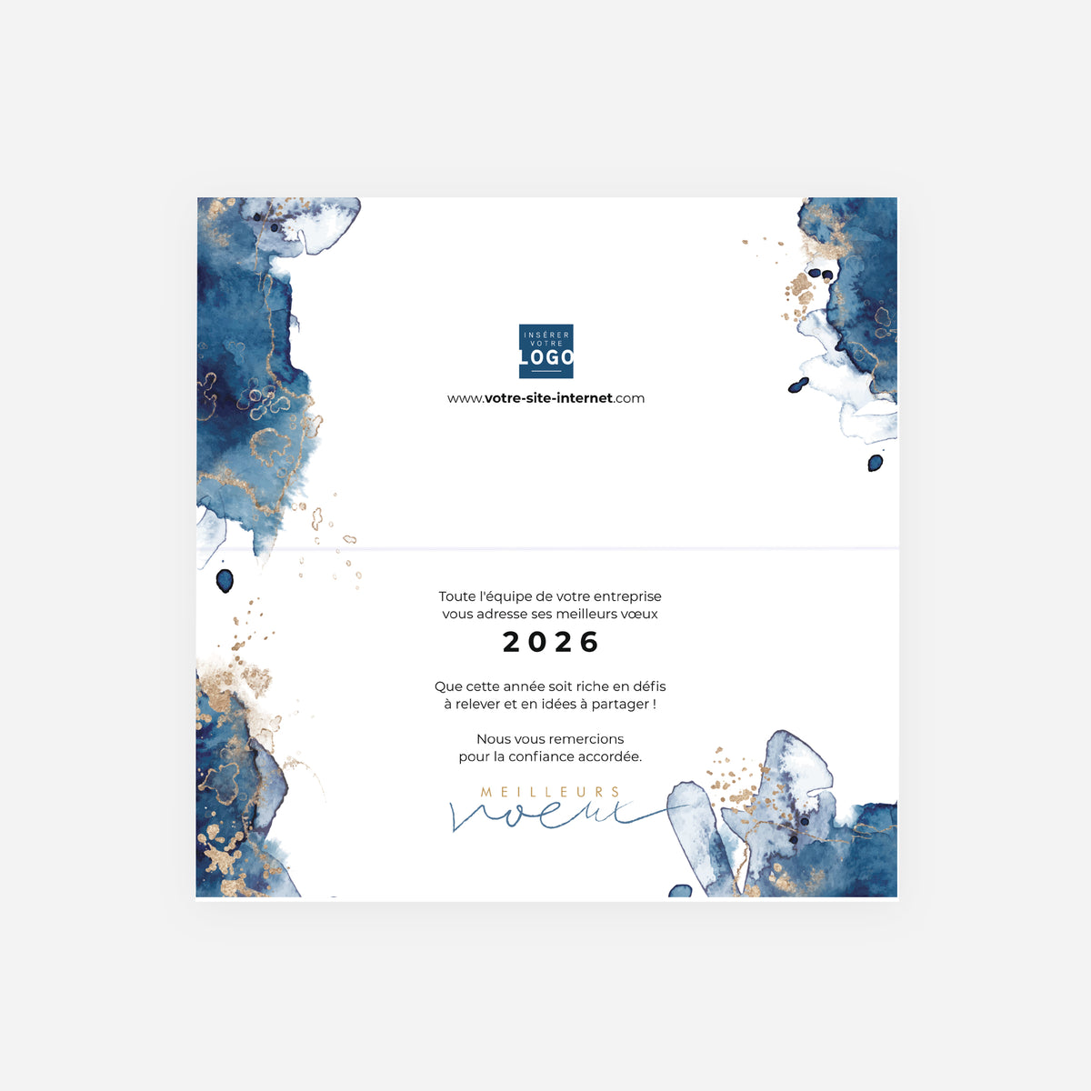 Poussière d'étoile | Vœux professionnels • Carte de voeux • Panoramique pliable photo N° 2