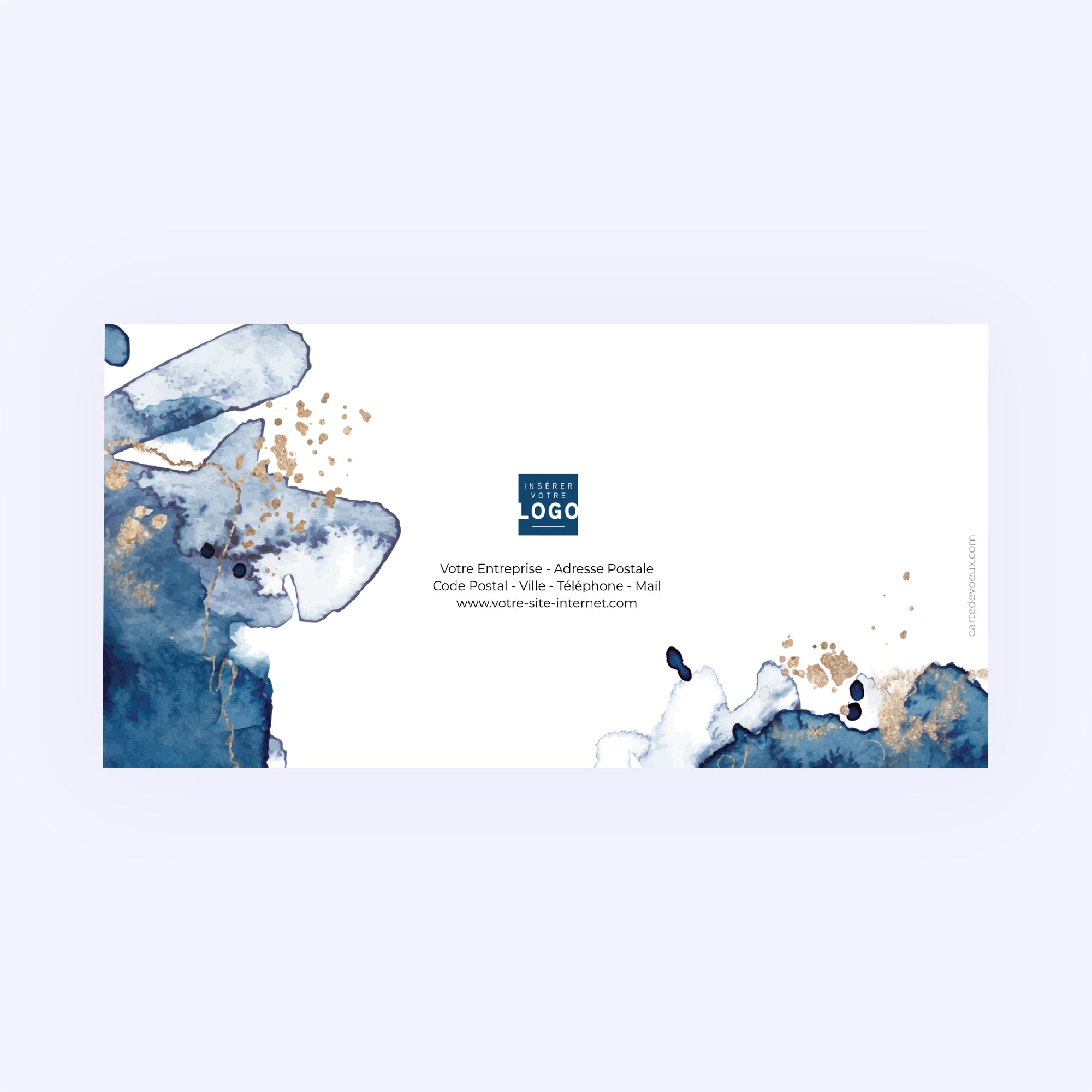 Poussière d'étoile | Vœux professionnels • Carte de voeux • Rectangle double photo N° 3