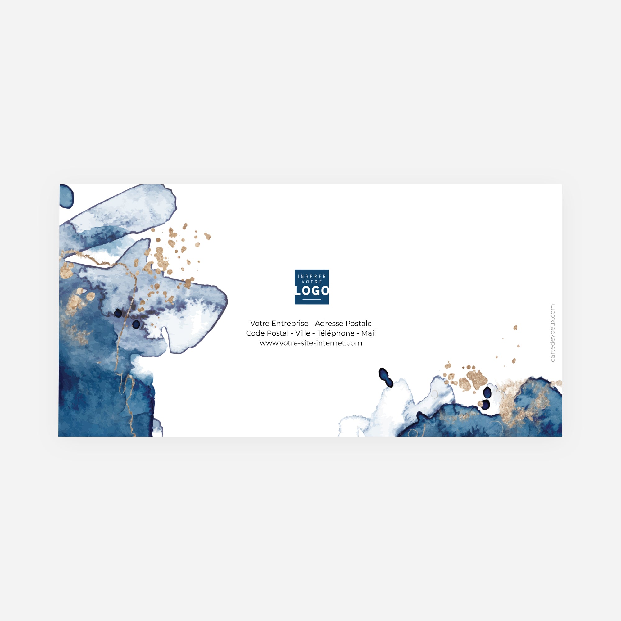 Poussière d'étoile | Vœux professionnels • Carte de voeux • Rectangle double photo N° 3