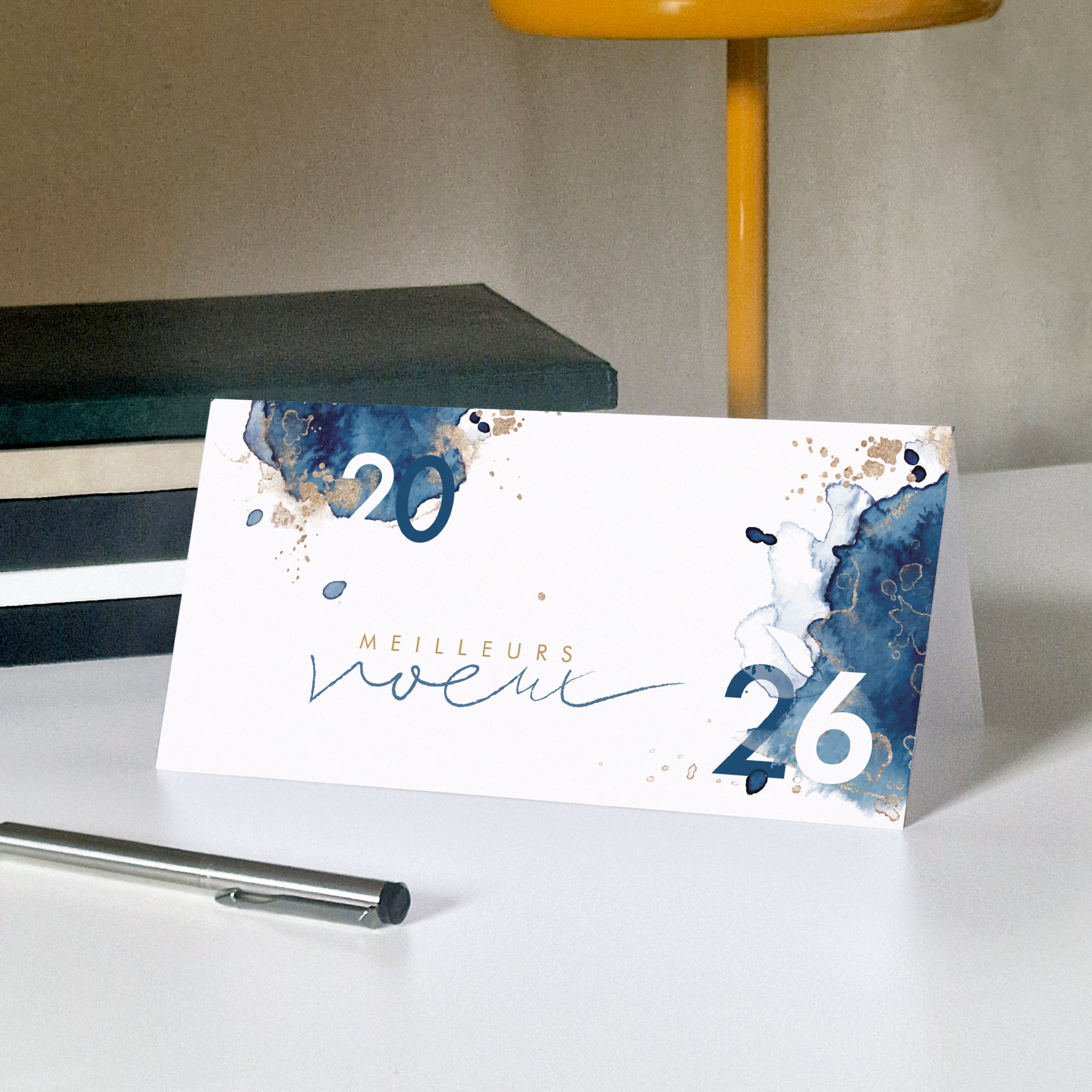 Poussière d'étoile | Vœux professionnels • Carte de voeux • Rectangle double photo N° 5