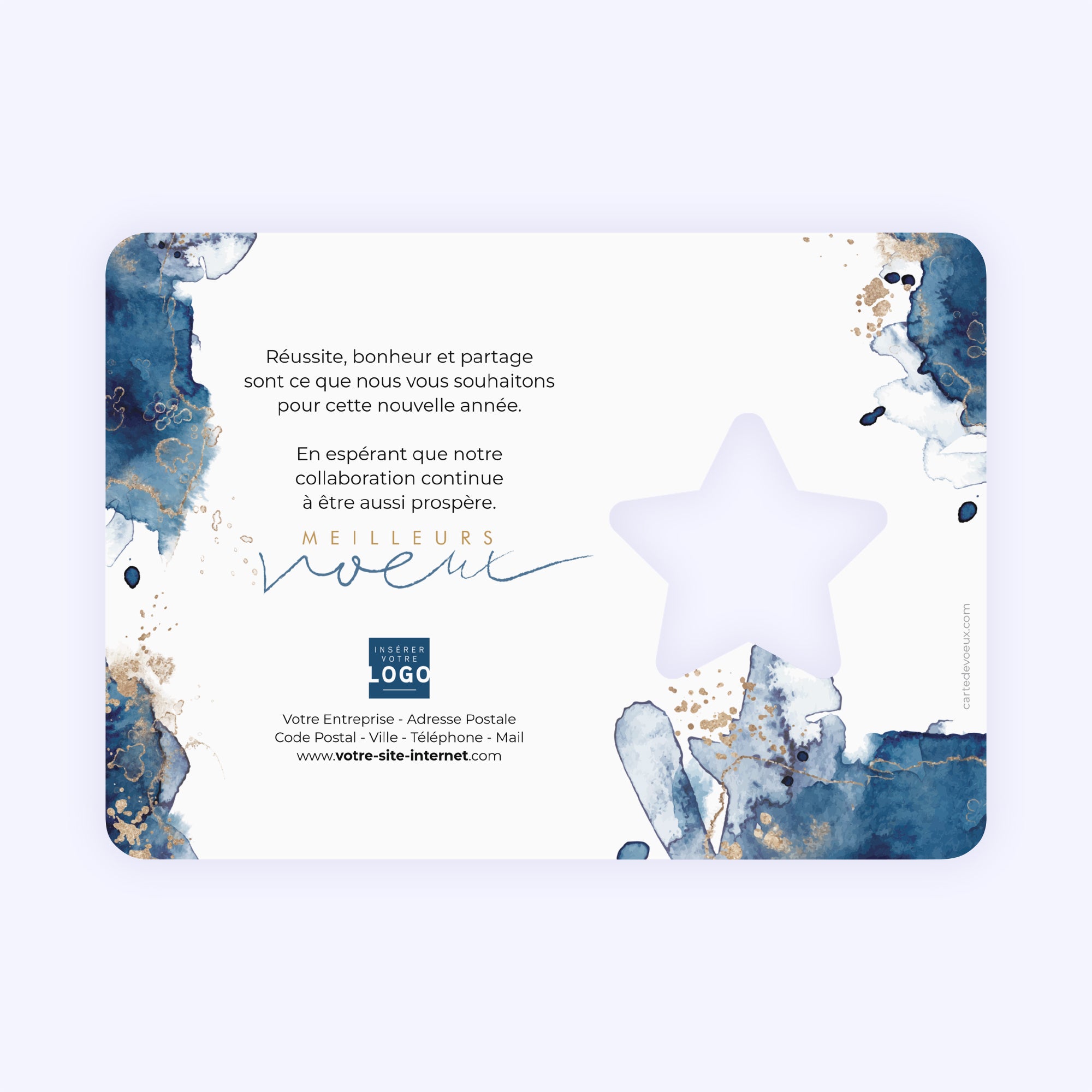 Poussière d'étoile | Vœux professionnels • Carte de voeux • Horizontal étoile photo N° 2